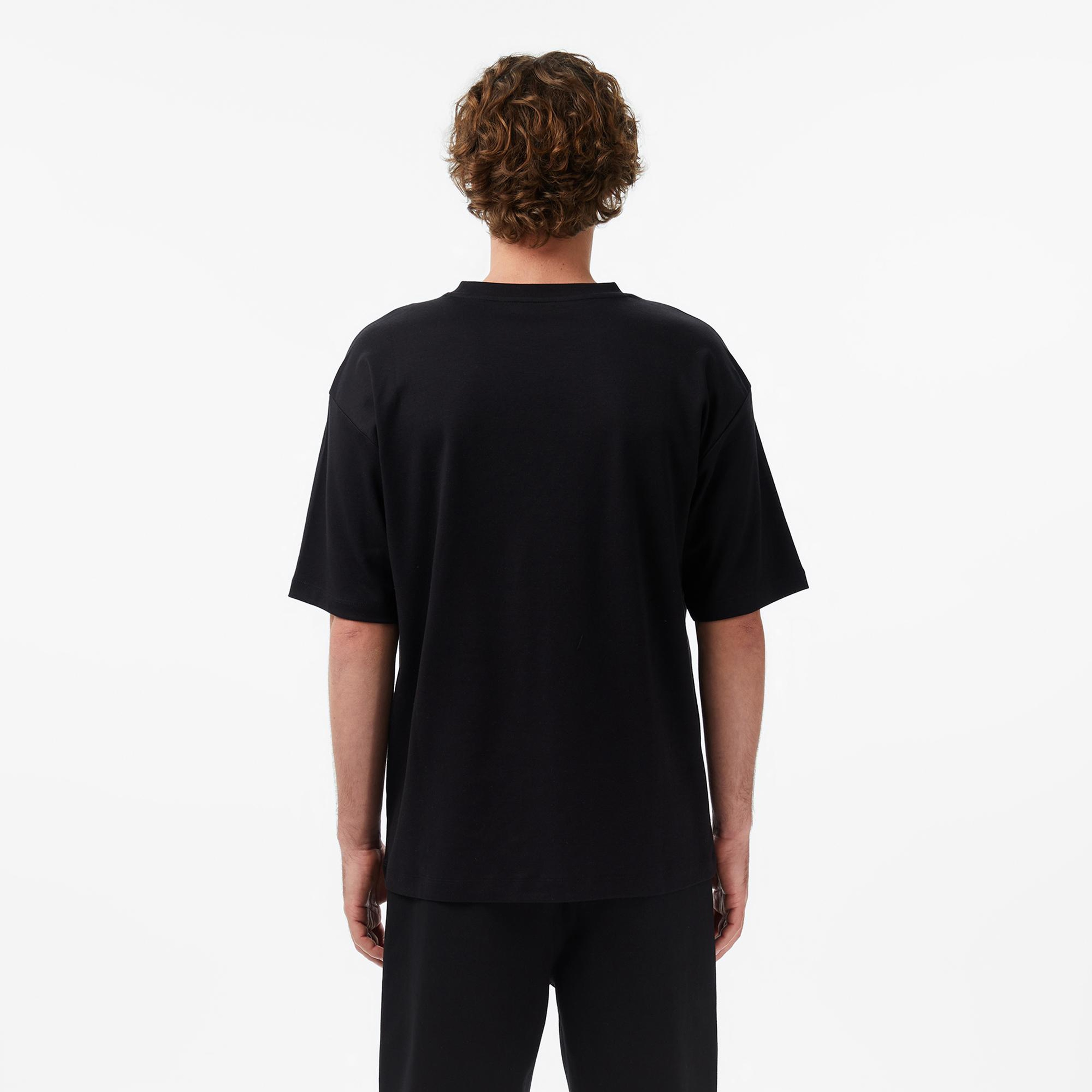 UNITED4 Regular Fit Erkek Siyah T-Shirt