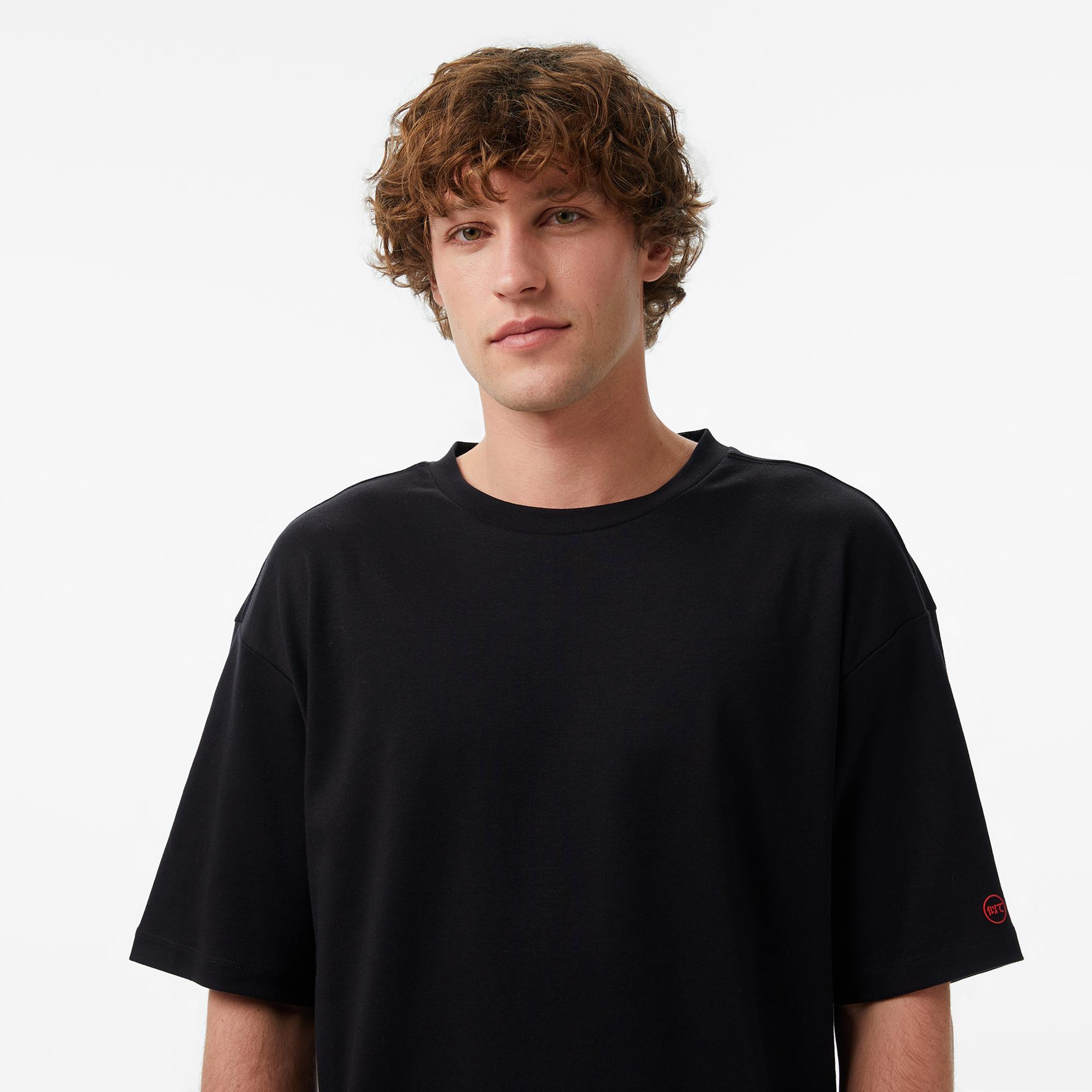 UNITED4 Regular Fit Erkek Siyah T-Shirt