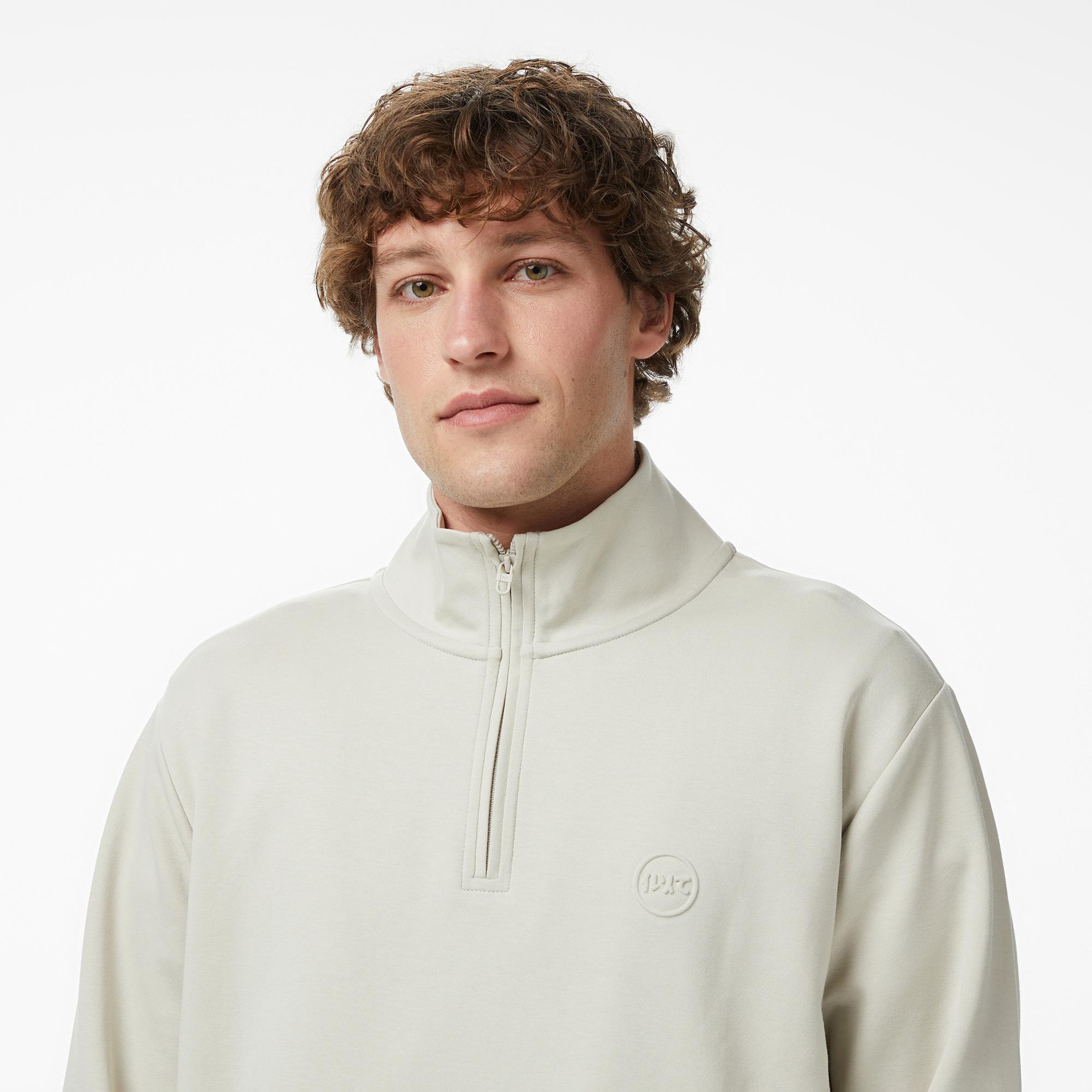 UNITED4 Regular Fit Erkek Krem Sweatshirt