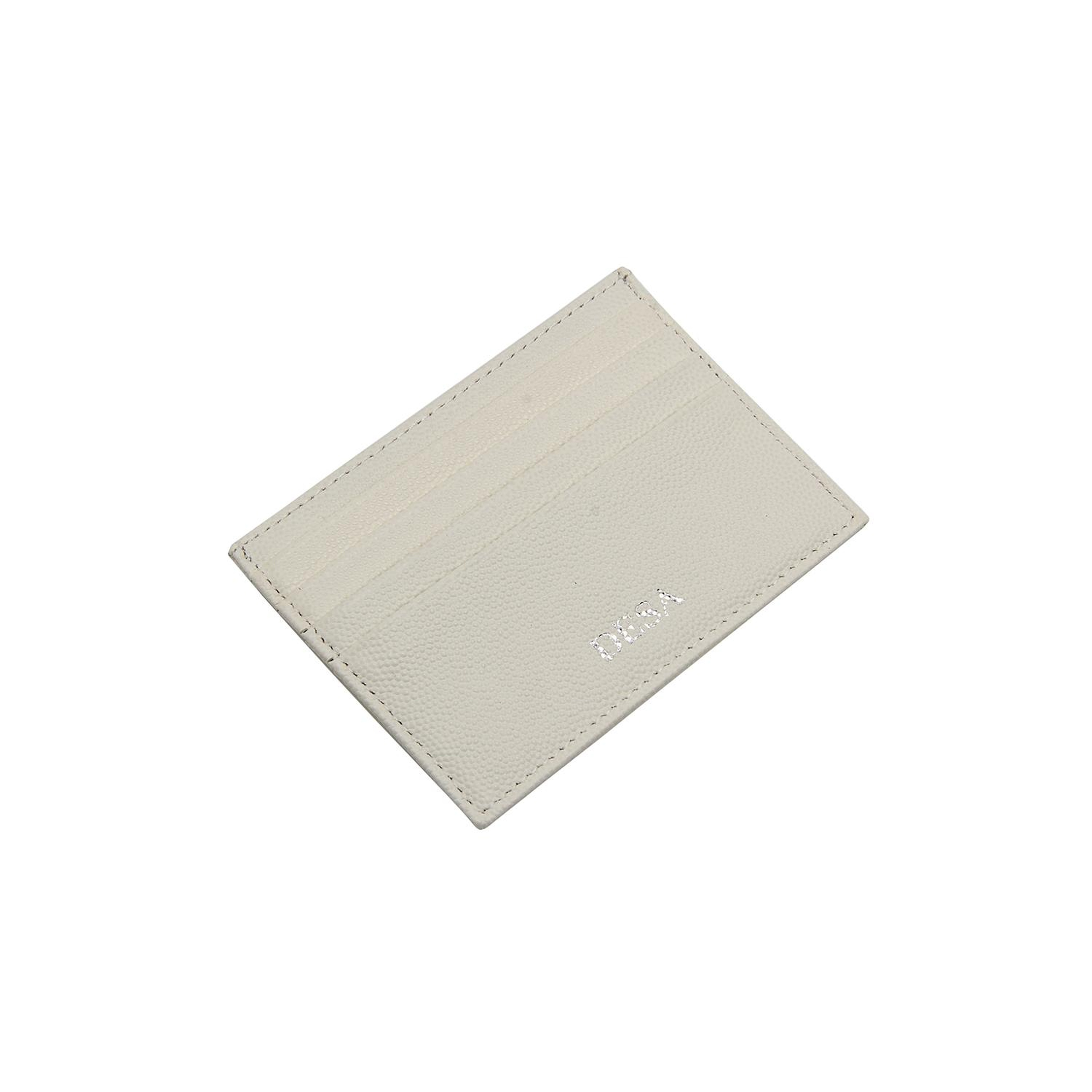 Beyaz Vidal Floter Deri Kartlık