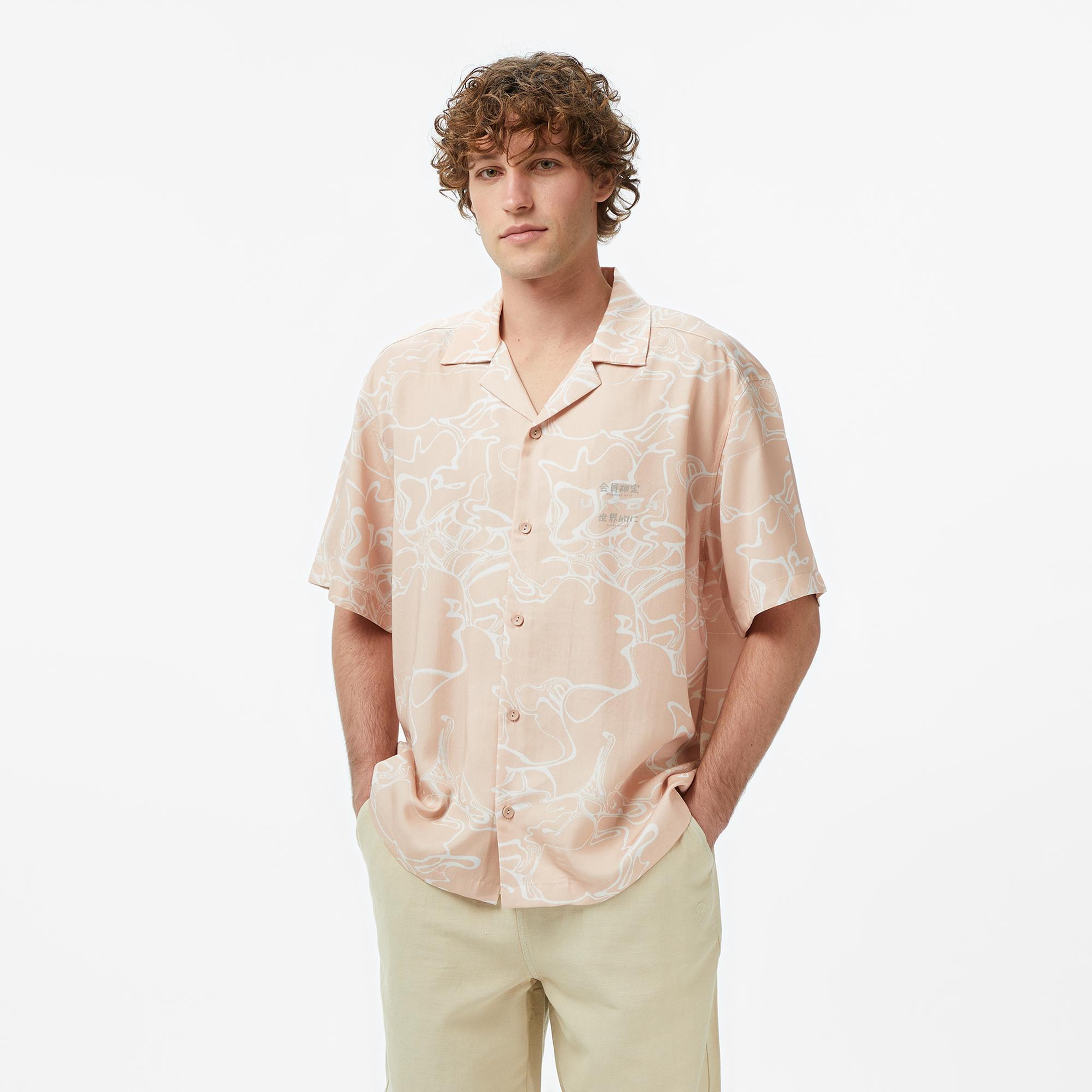 UNITED4 Classic Fit Erkek Pembe Gömlek