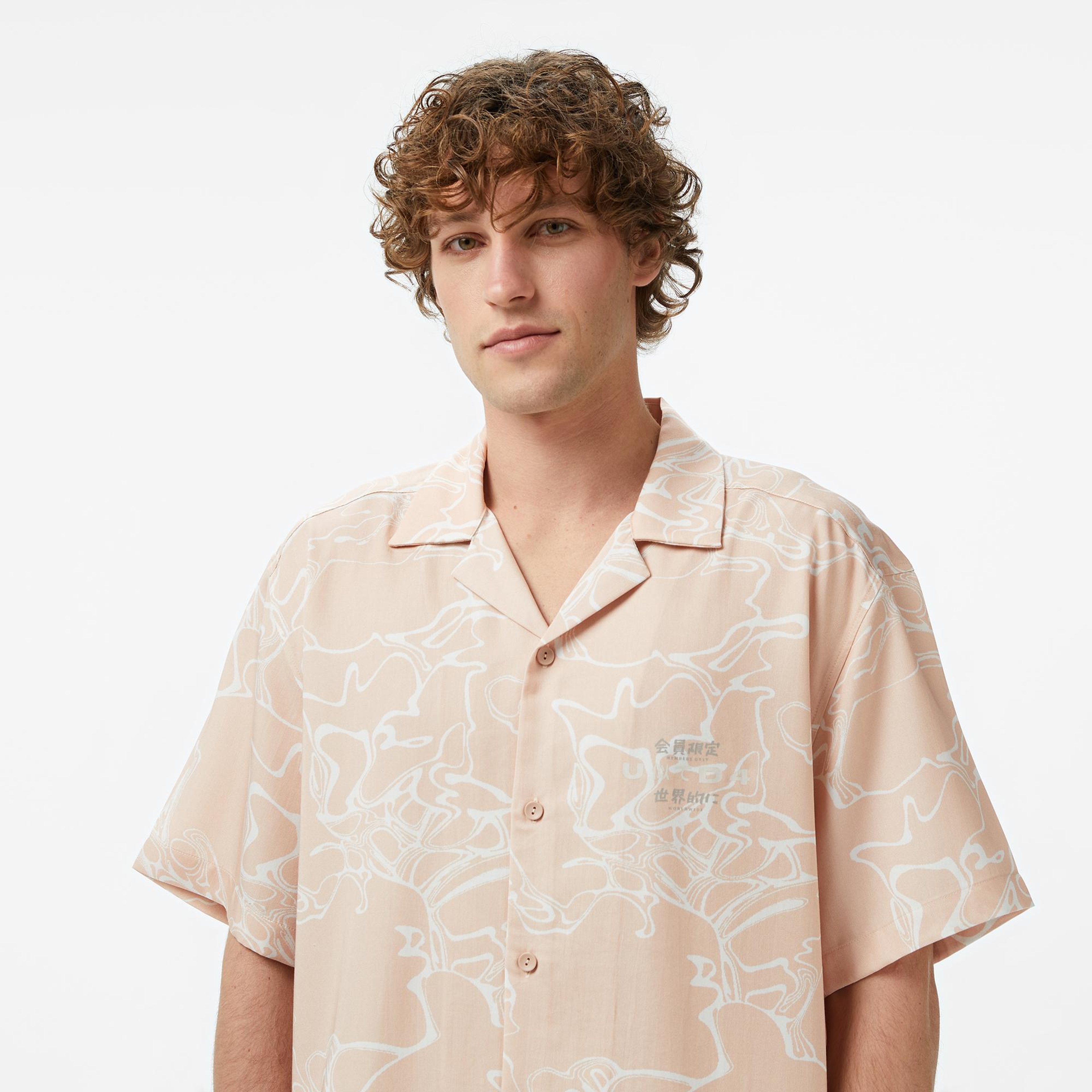 UNITED4 Classic Fit Erkek Pembe Gömlek