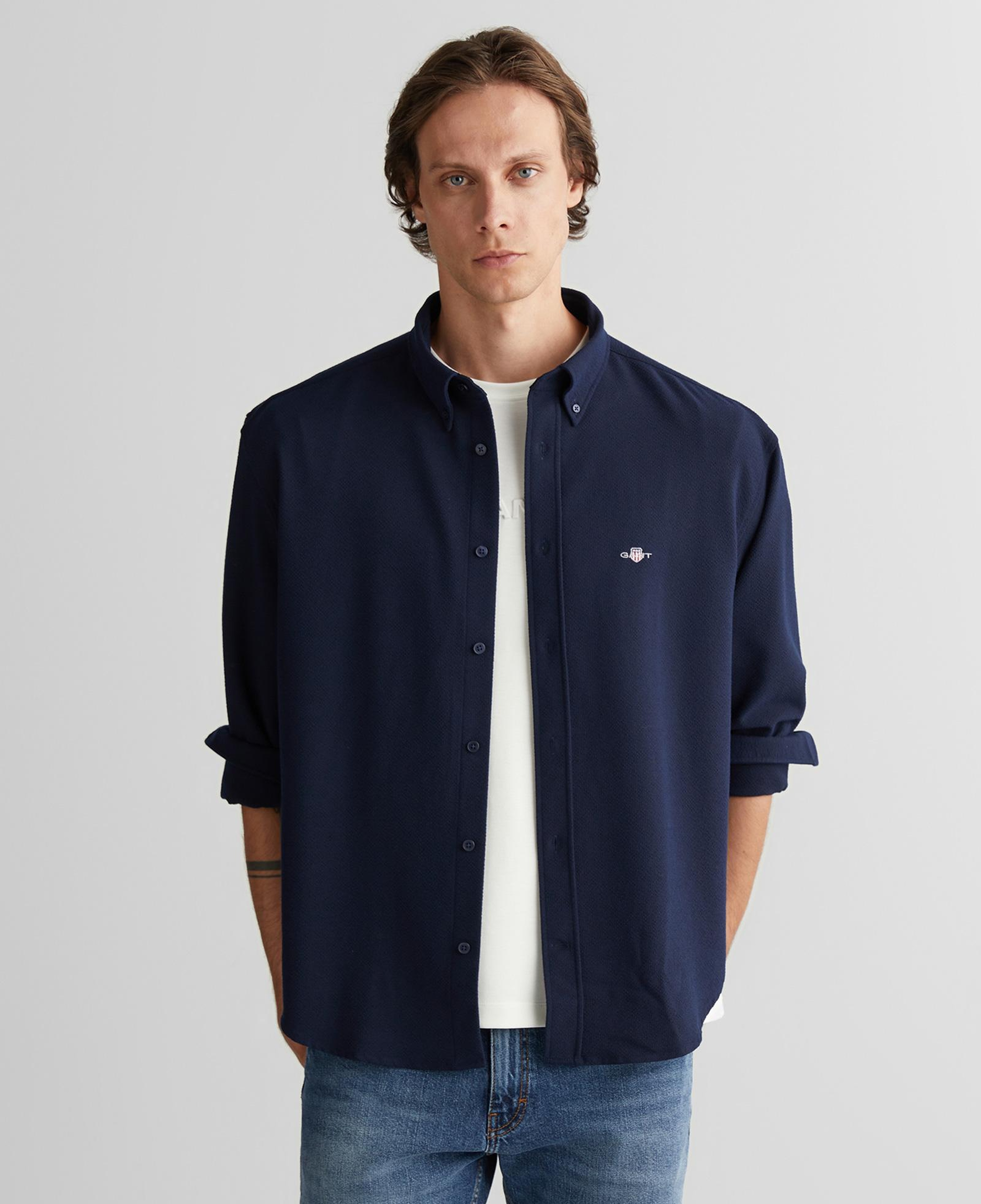 GANT Erkek Lacivert Relaxed Fit  Gömlek