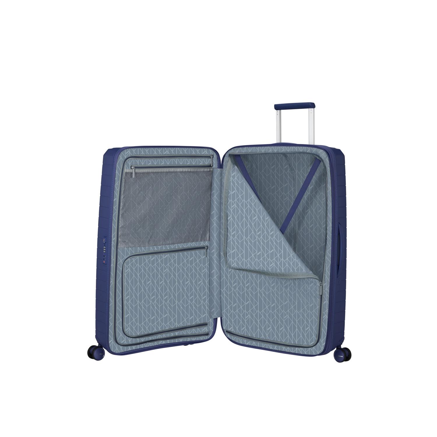 American Tourister Lacivert Fastforward Spinner Körüklü 79/29 Büyük Boy Valiz