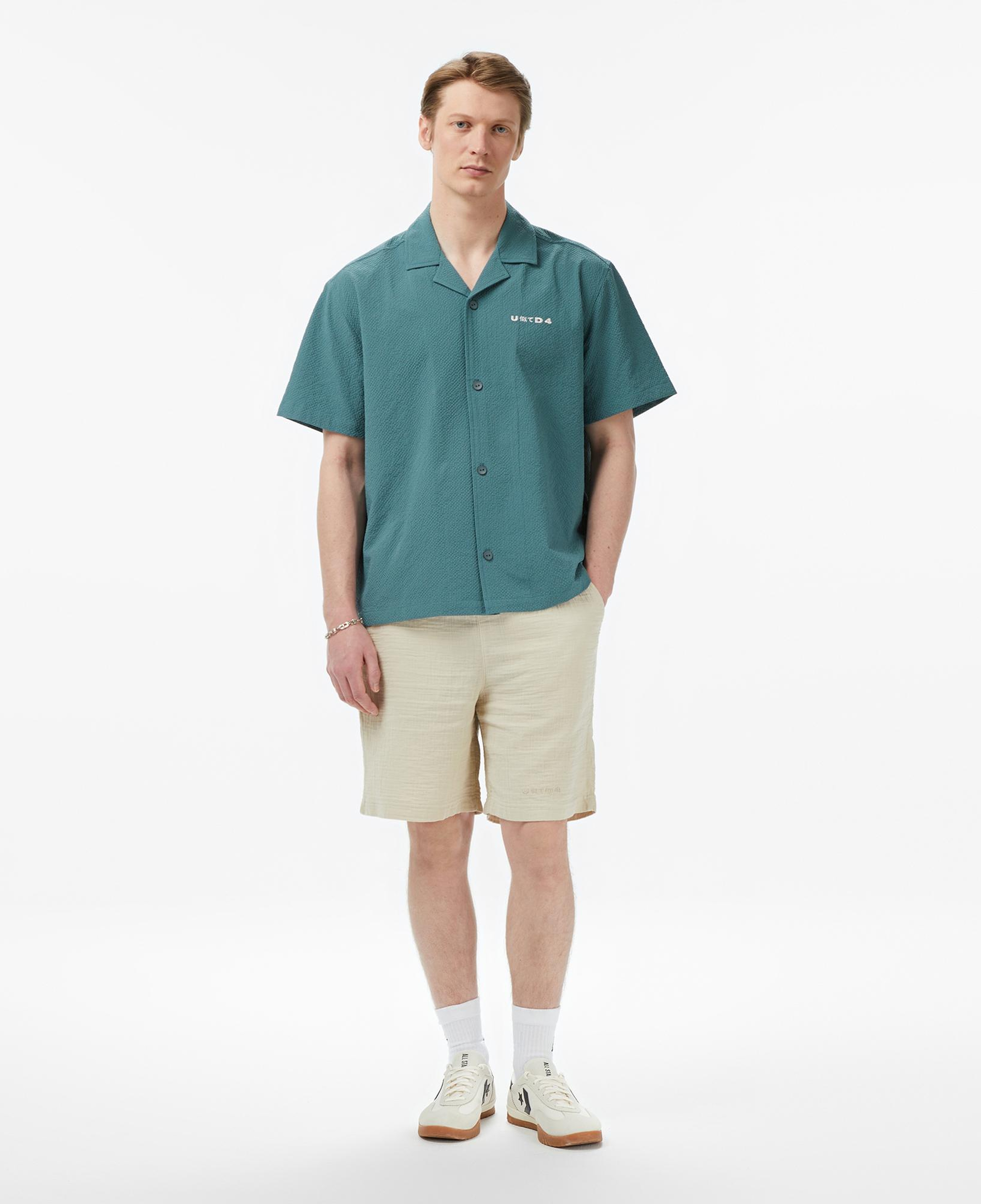 UNITED4 Comfort Fit Erkek Mavi Gömlek