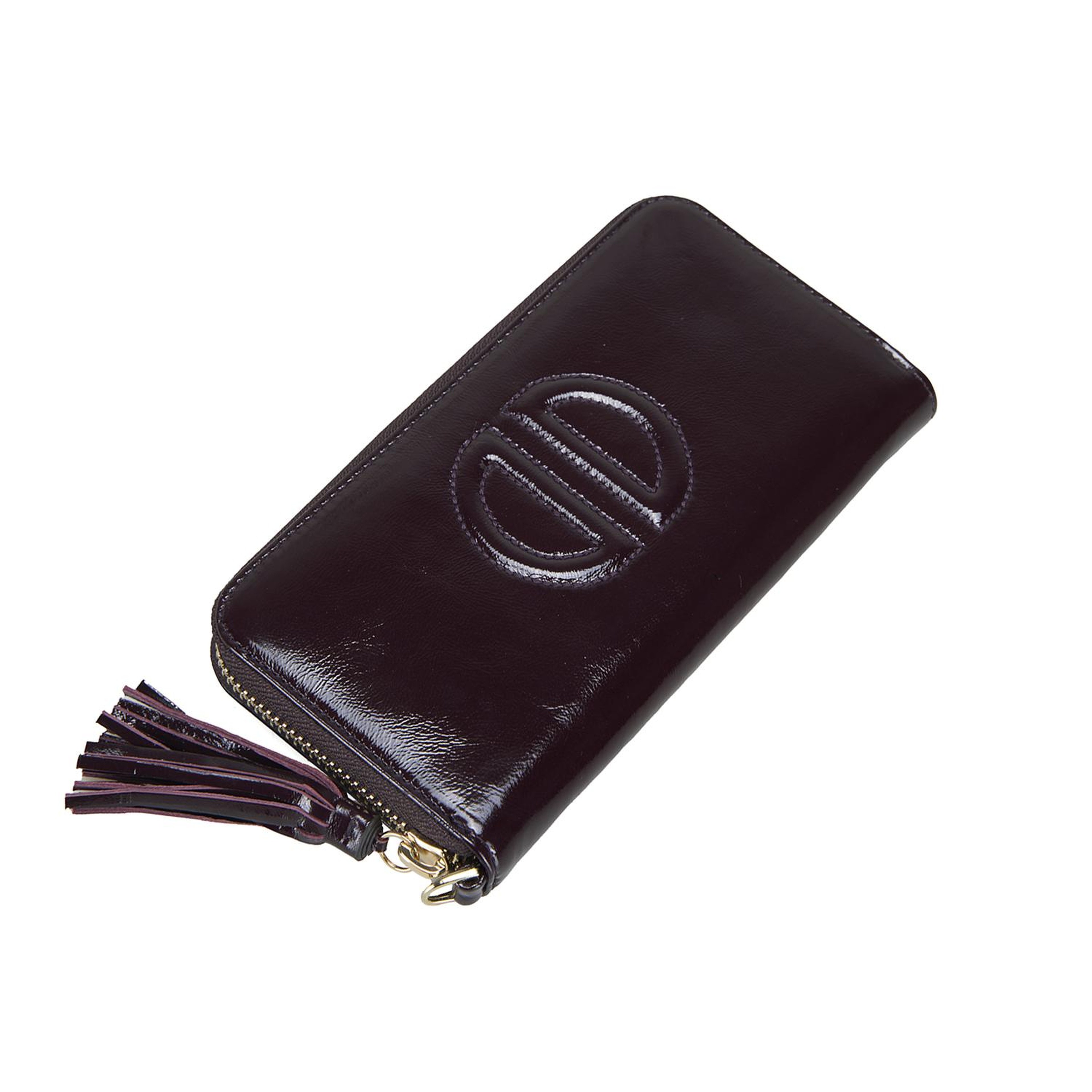 Kathleen Bordo Kadın Rugan Cüzdan