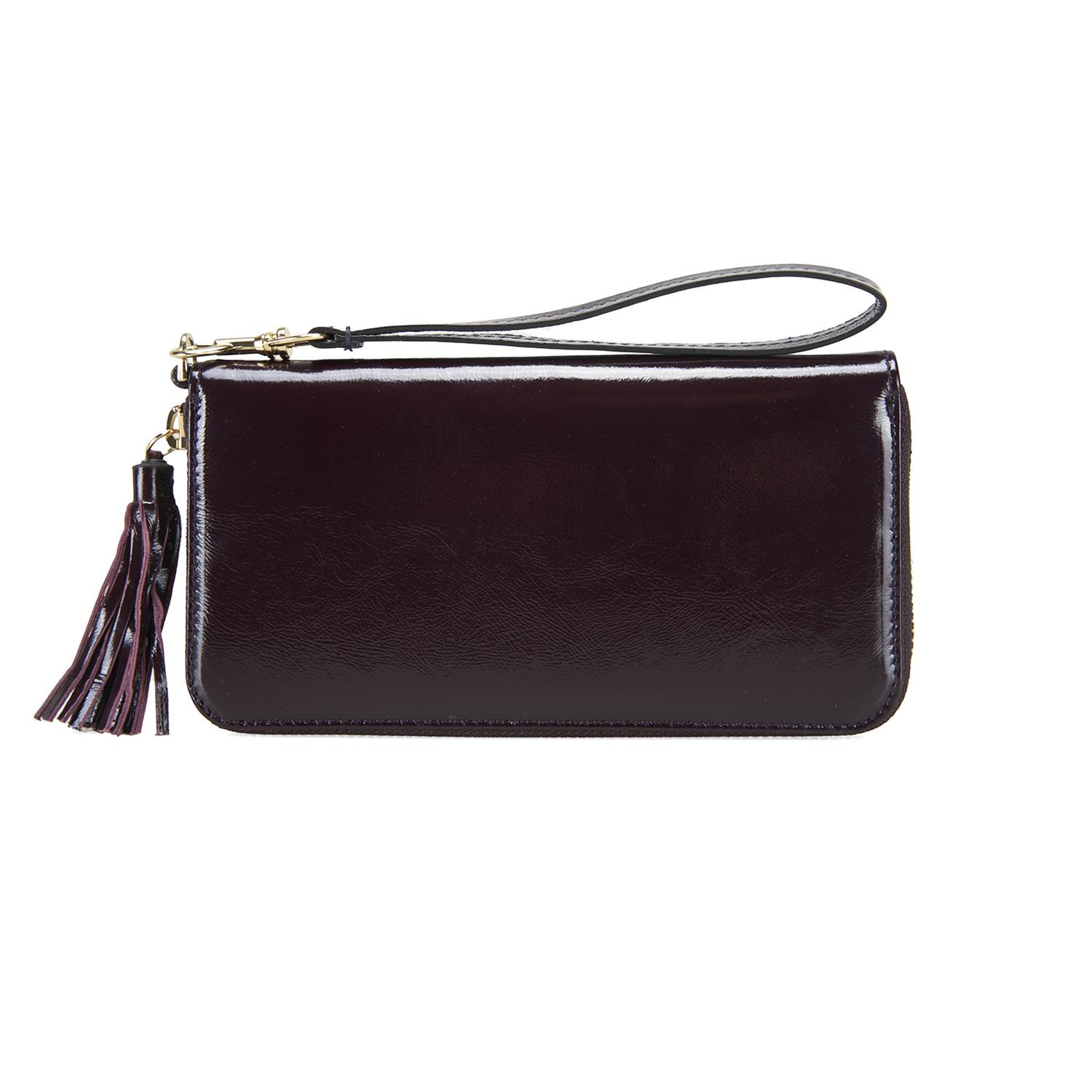 Kathleen Bordo Kadın Rugan Cüzdan