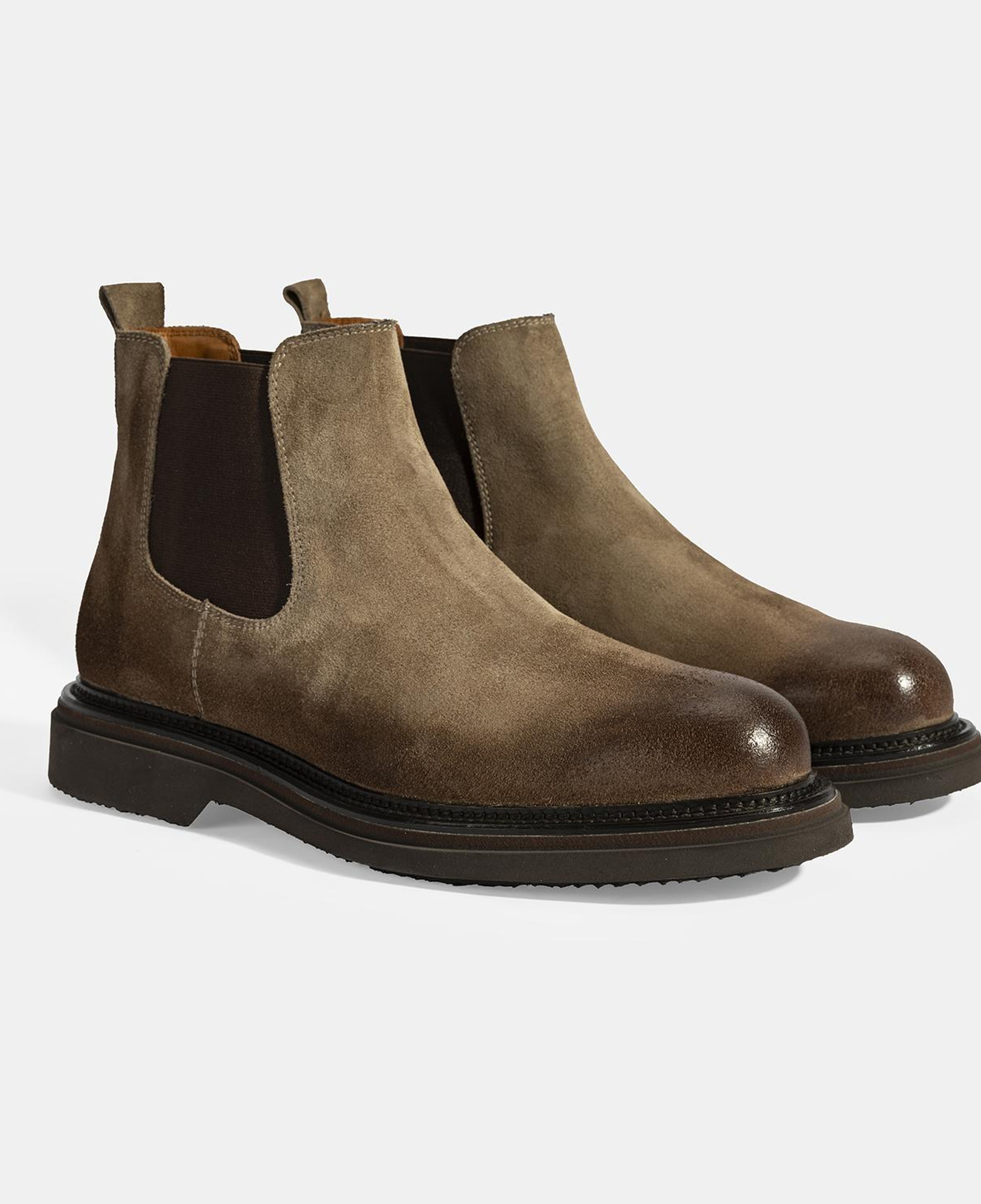 Erkek Vizon Lastikli Süet Bot