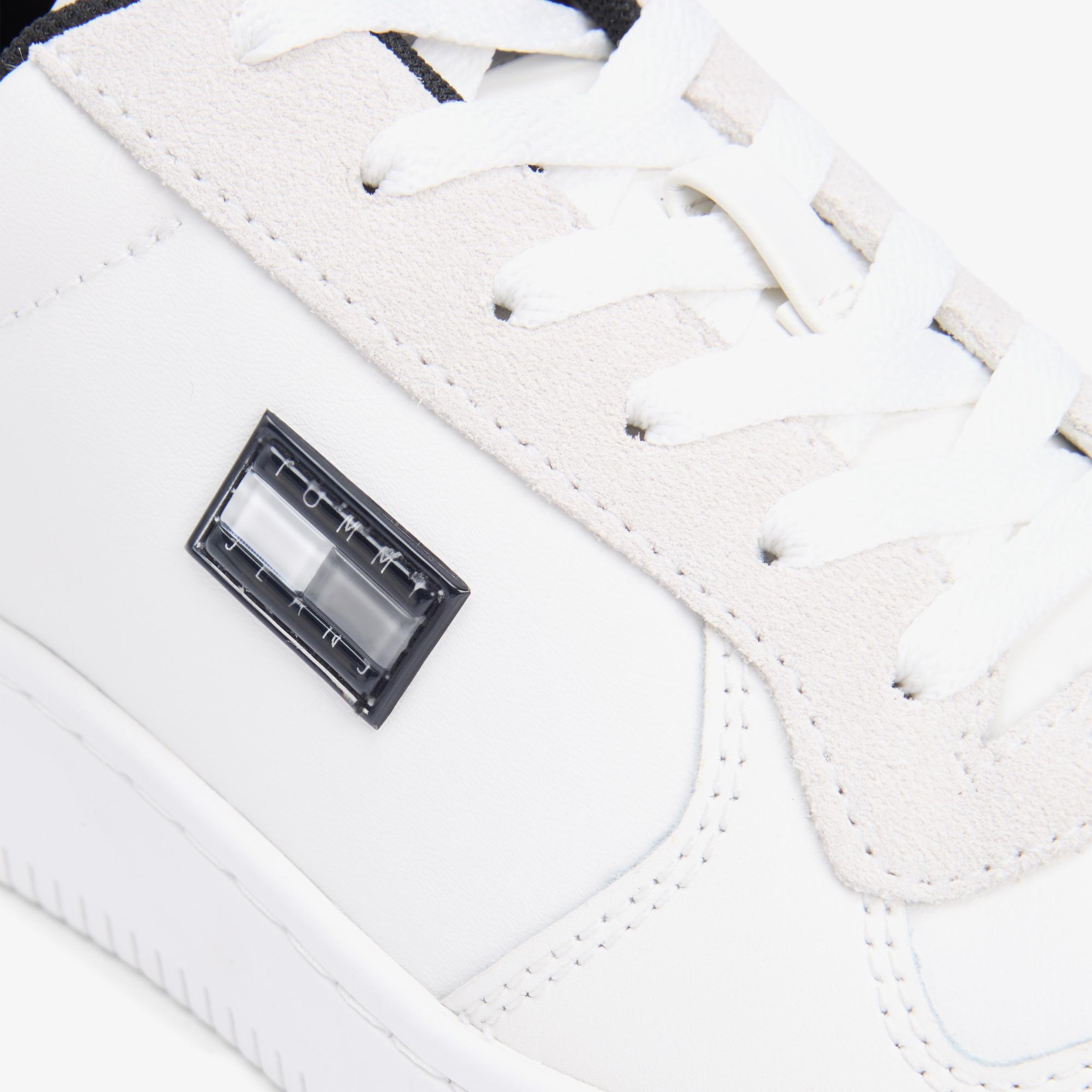 Tommy Hilfiger Retro Basket Erkek Beyaz Spor Ayakkabı