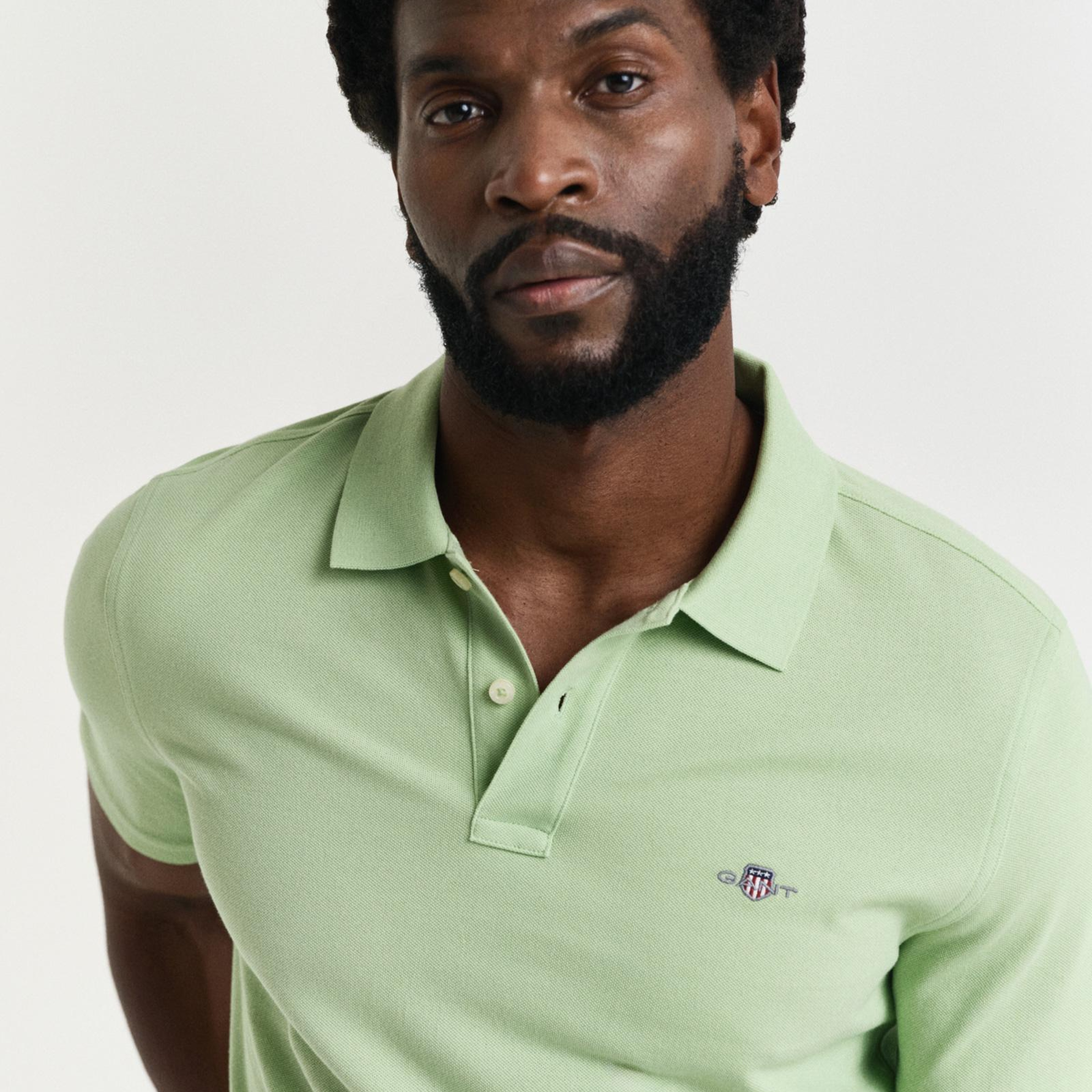 GANT Erkek Yeşil Regular Fit Polo
