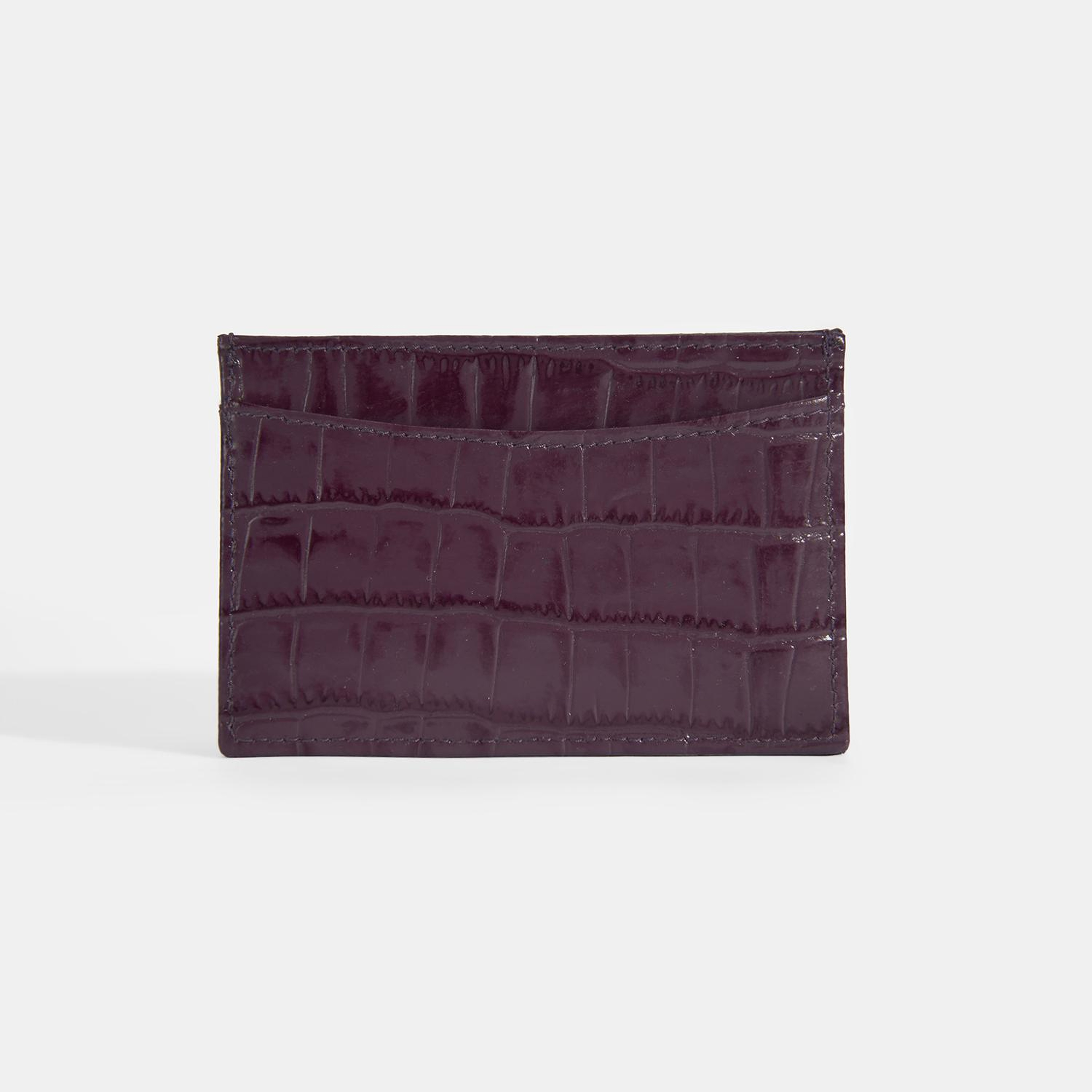 Kadın Bordo Deri Kartlık