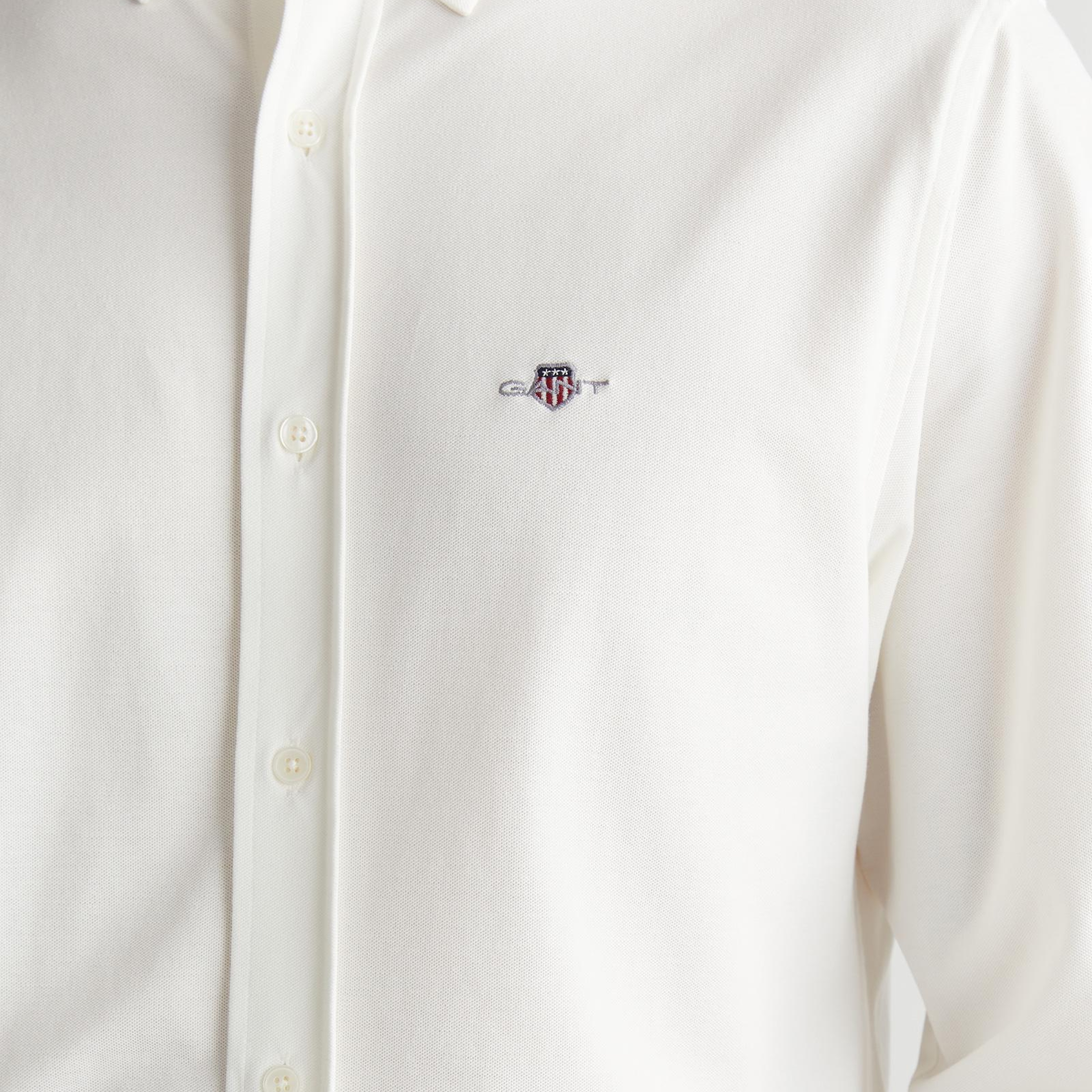 GANT Erkek Krem Regular Fit Gömlek Yaka Gömlek