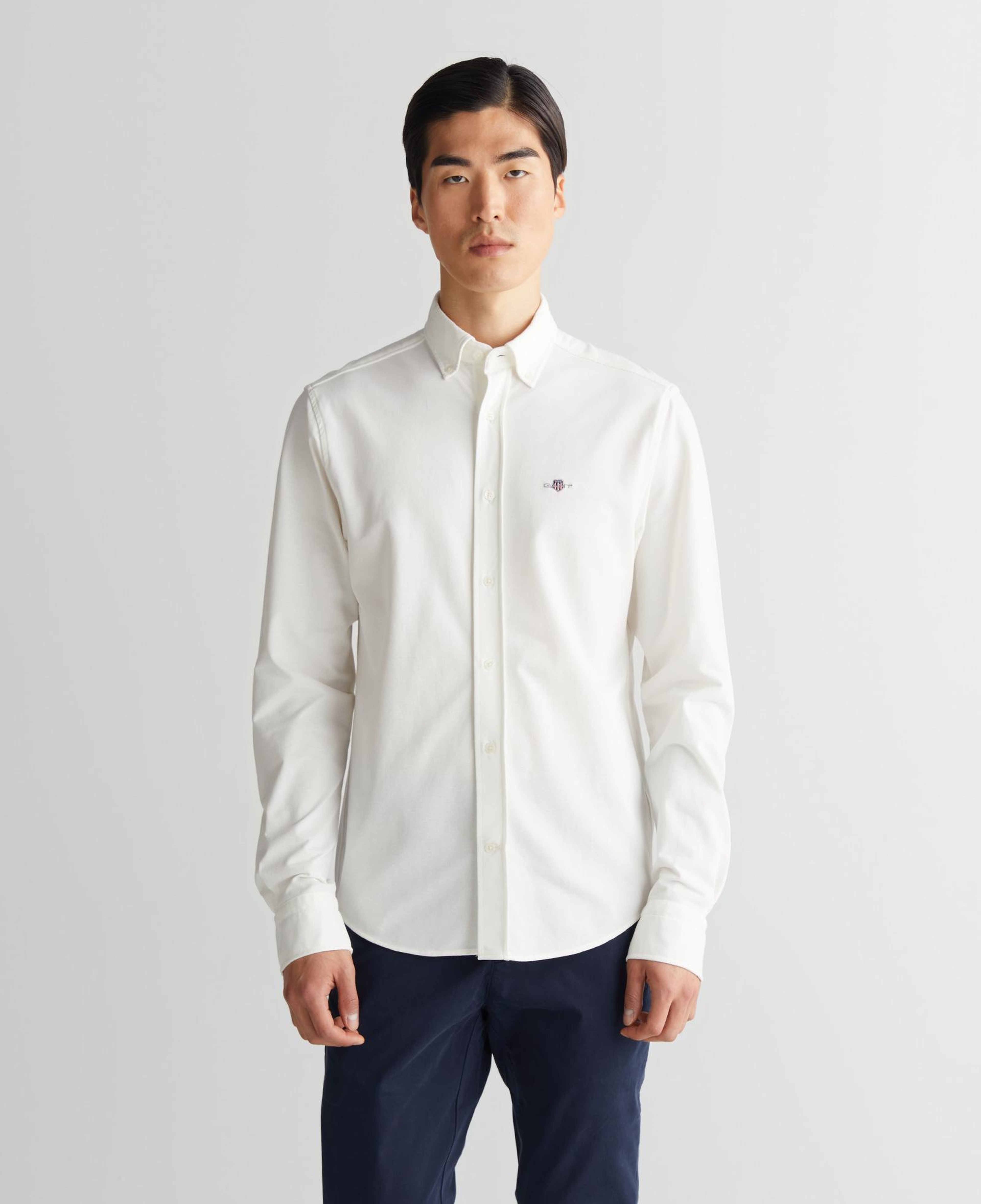 GANT Erkek Krem Regular Fit Gömlek Yaka Gömlek