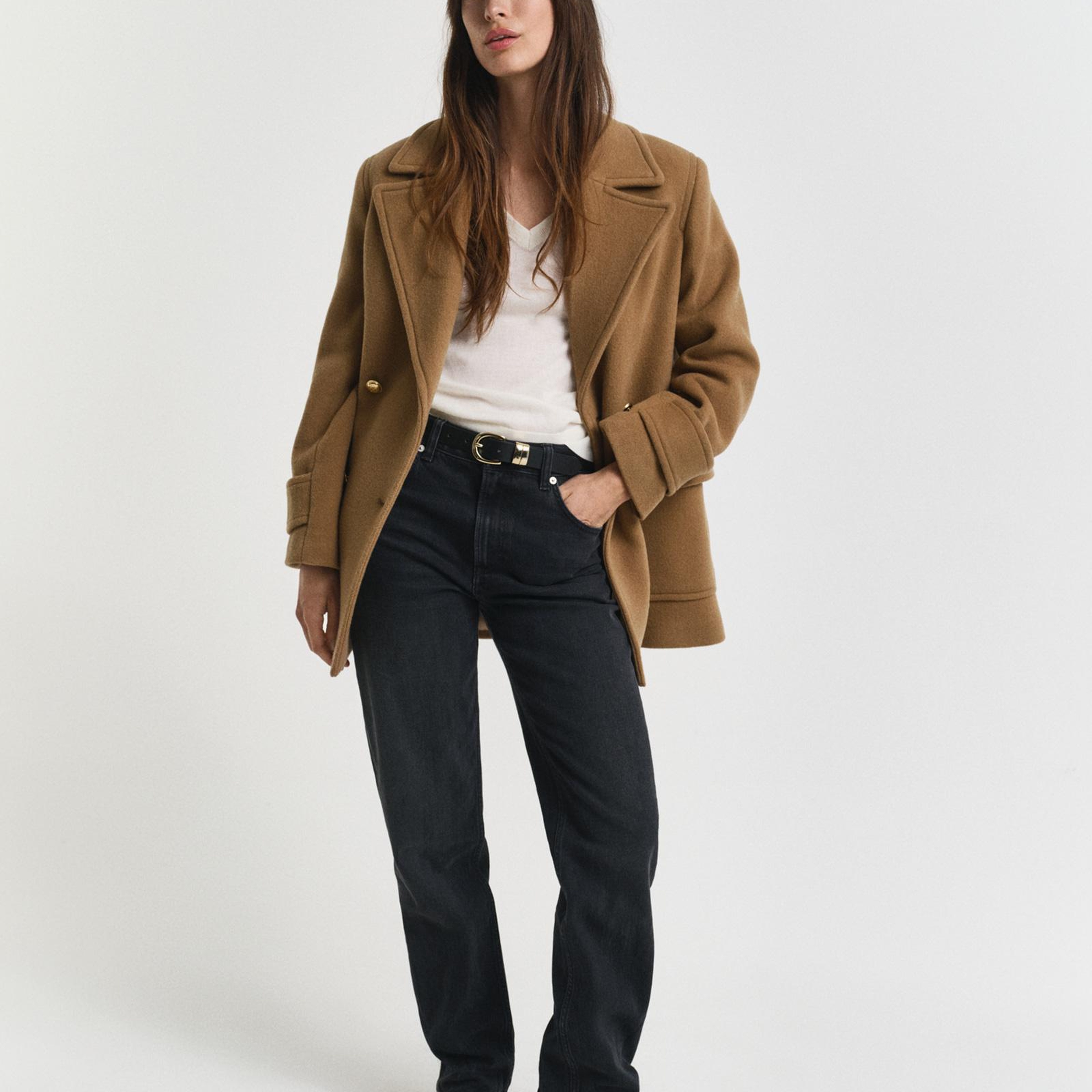 GANT Kadın Kahverengi Regular Fit Mont