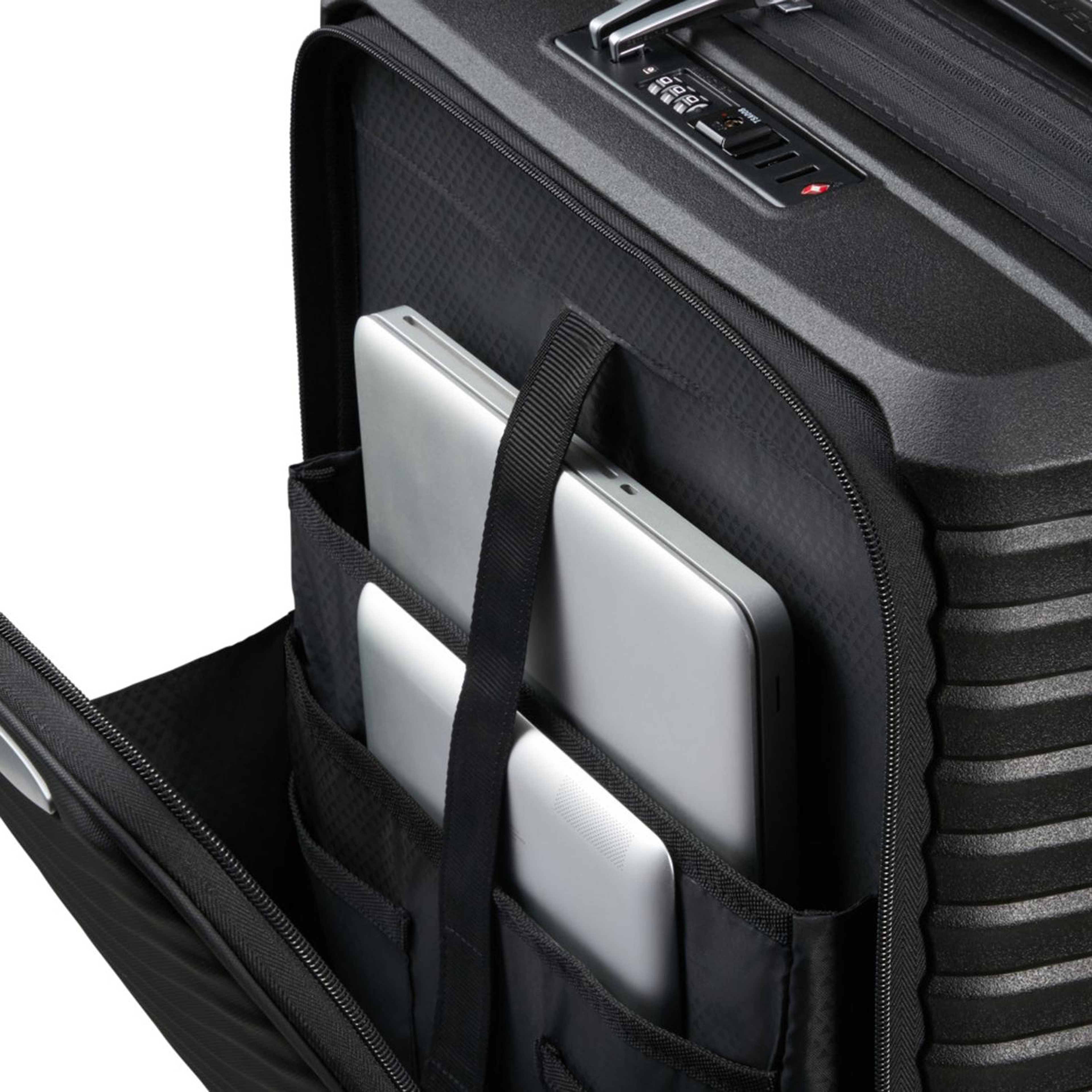 Samsonite Siyah Upscape Körüklü - Kabin Boy Valiz