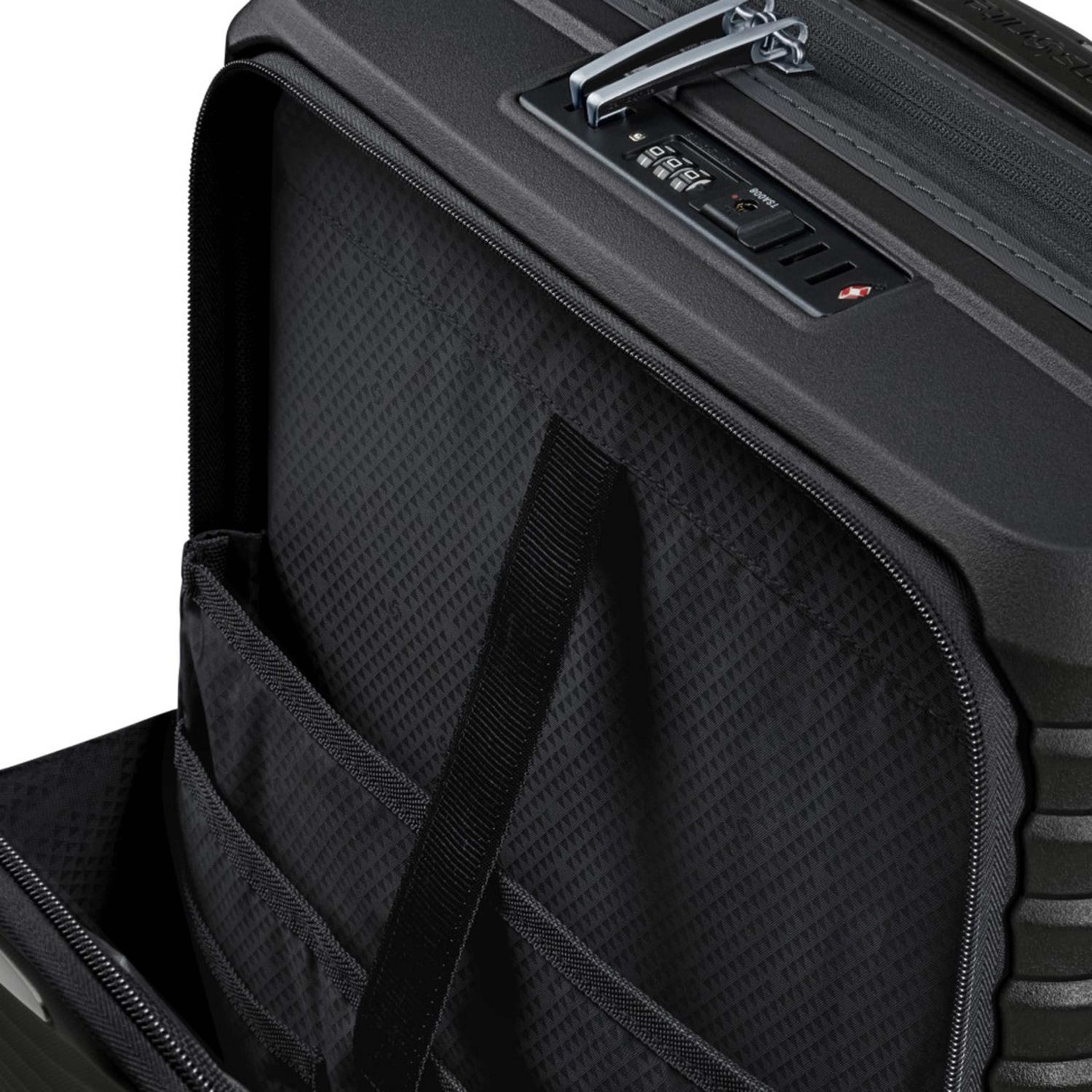 Samsonite Siyah Upscape Körüklü - Kabin Boy Valiz