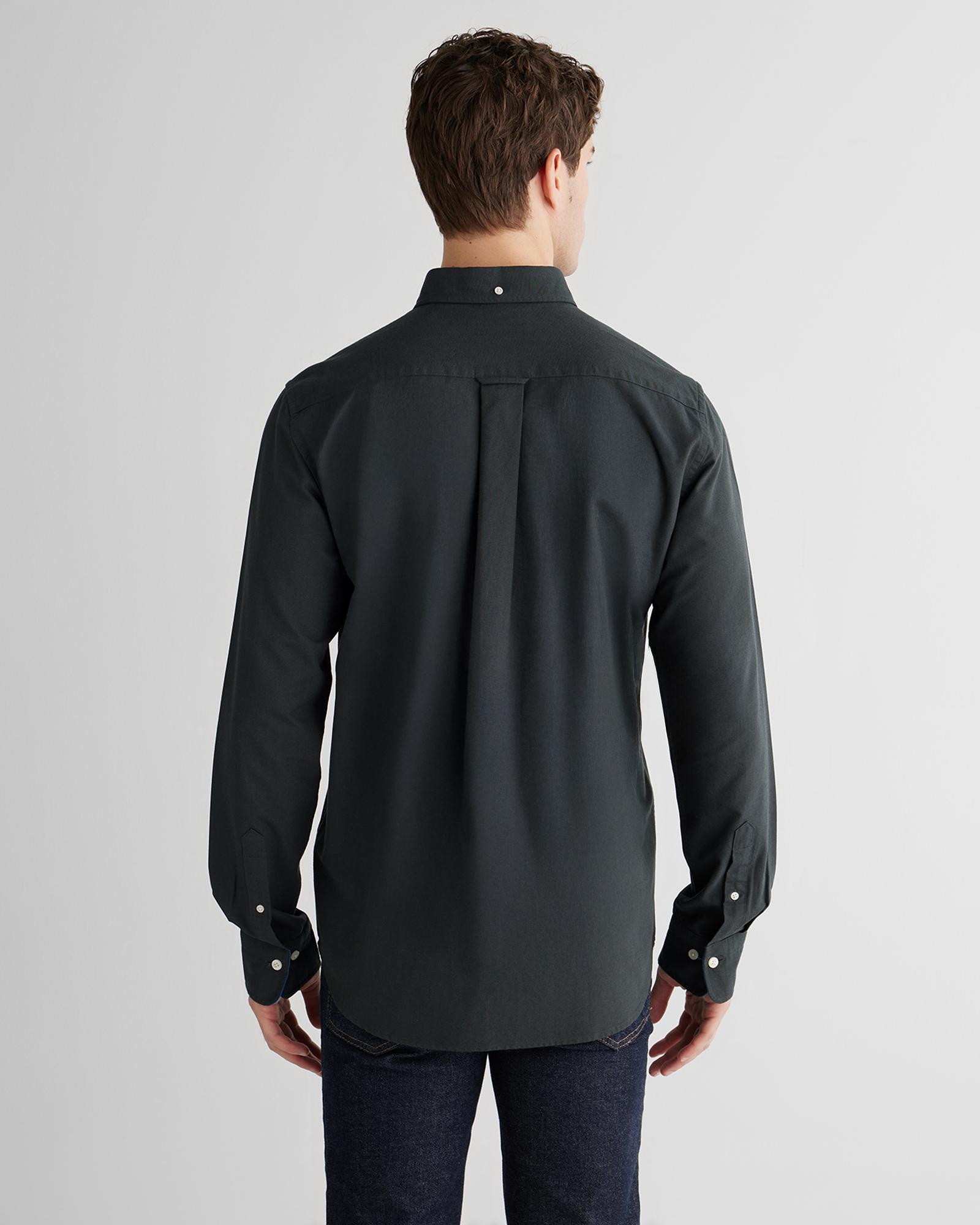 GANT Erkek Siyah Regular Fit Oxford Gömlek