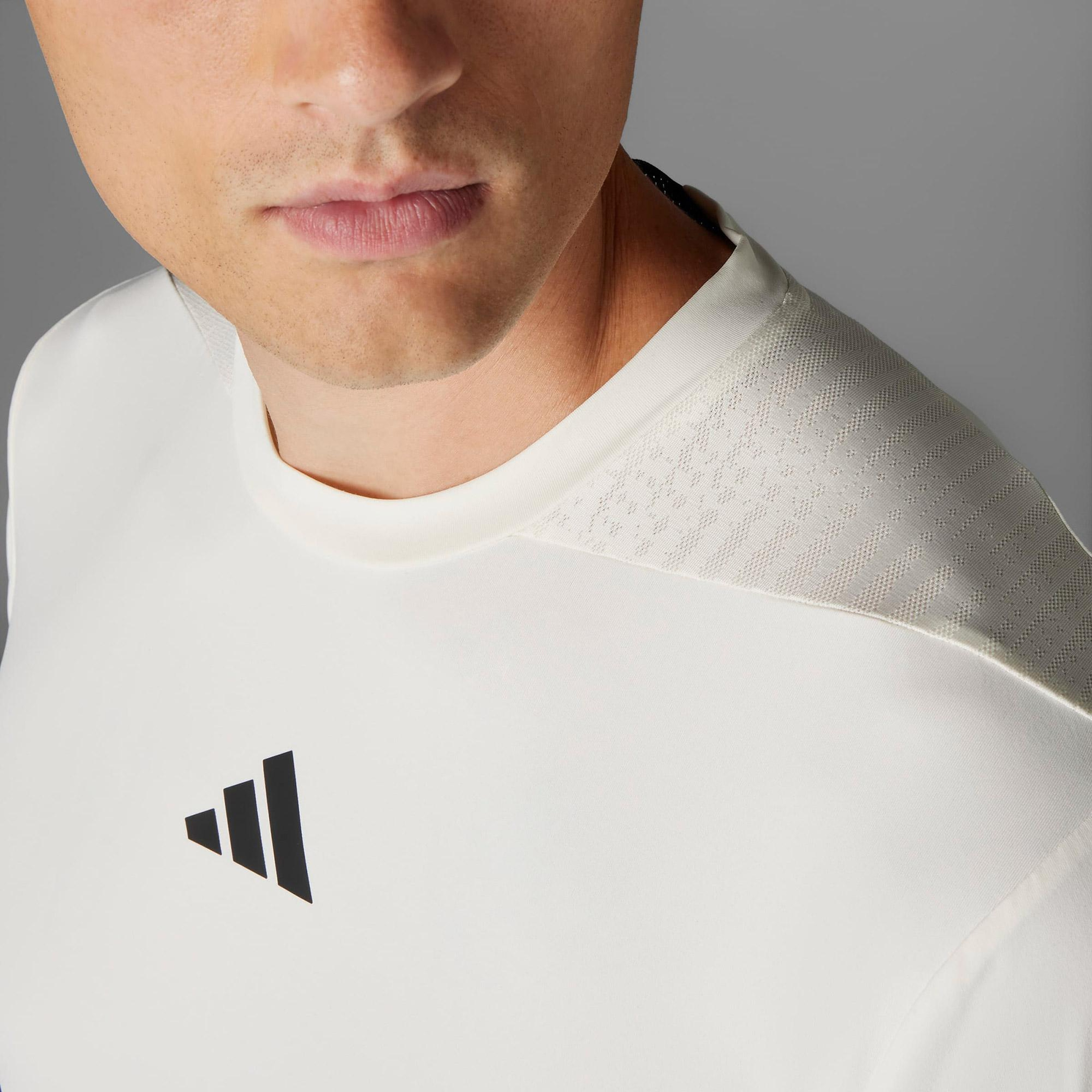 adidas Designed For Training intensity Erkek Beyaz Antrenman T-Shirt