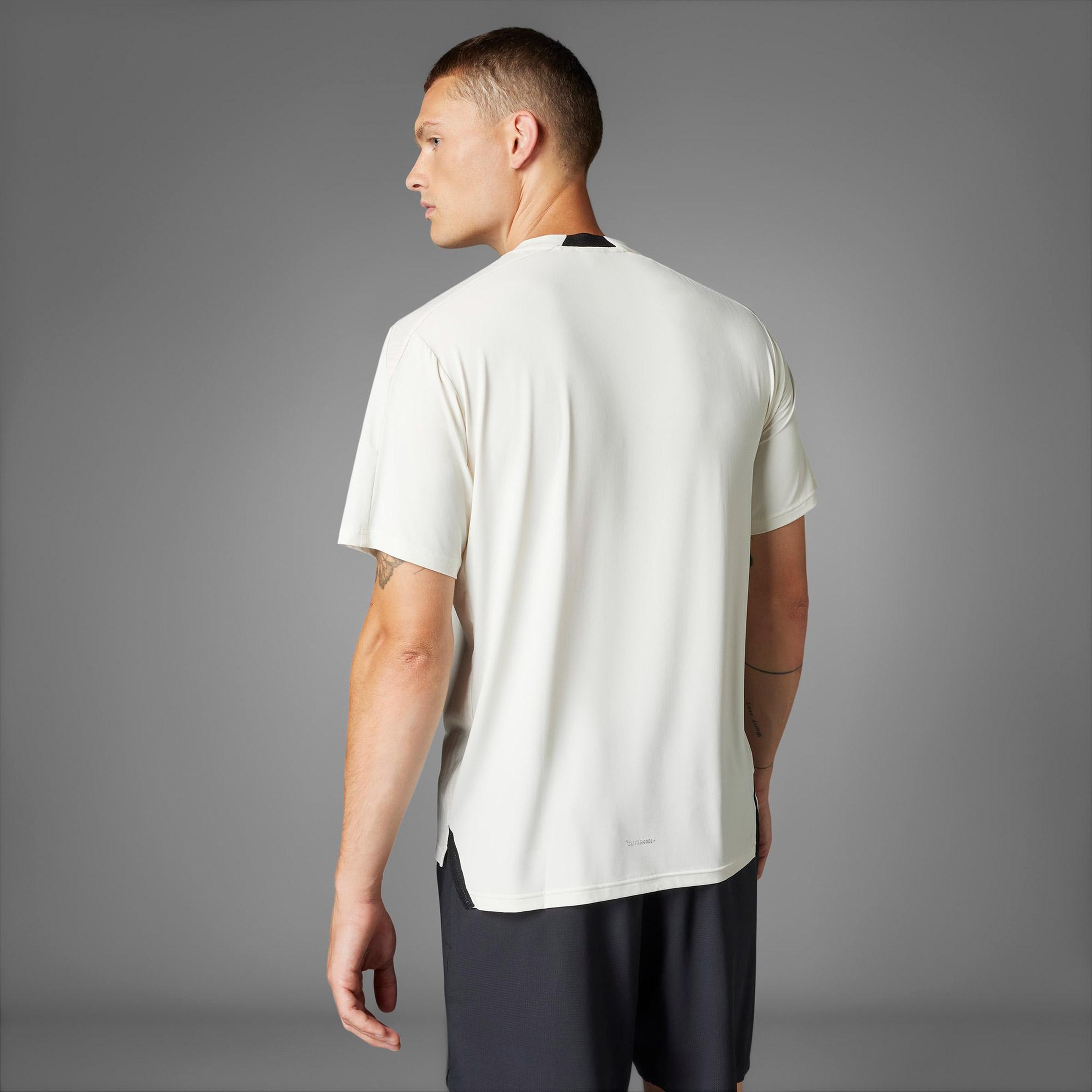 adidas Designed For Training intensity Erkek Beyaz Antrenman T-Shirt