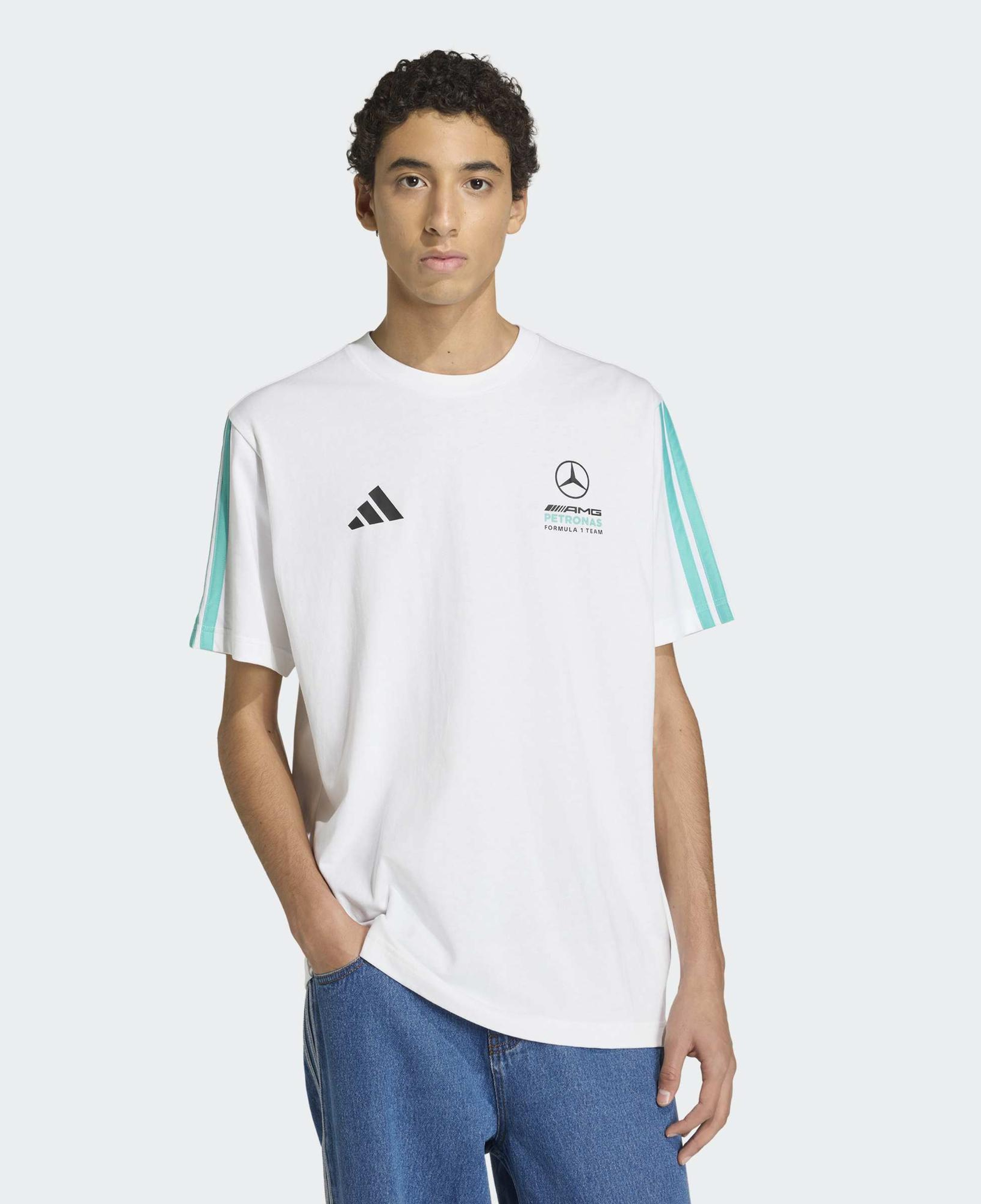 adidas Mercedes Amg Petronas Formula 1 Team Dna Erkek Beyaz T-Shirt