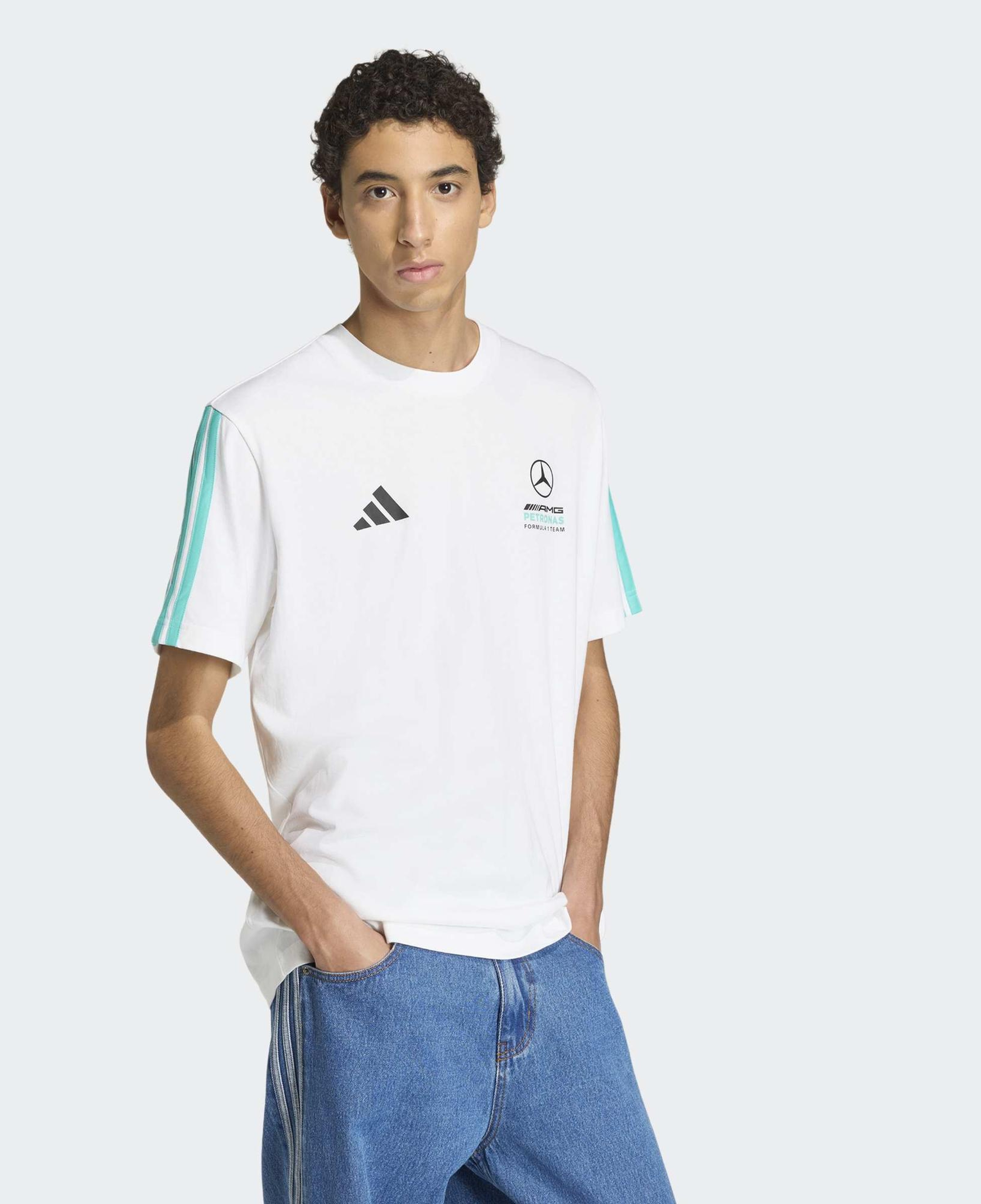 adidas Mercedes Amg Petronas Formula 1 Team Dna Erkek Beyaz T-Shirt