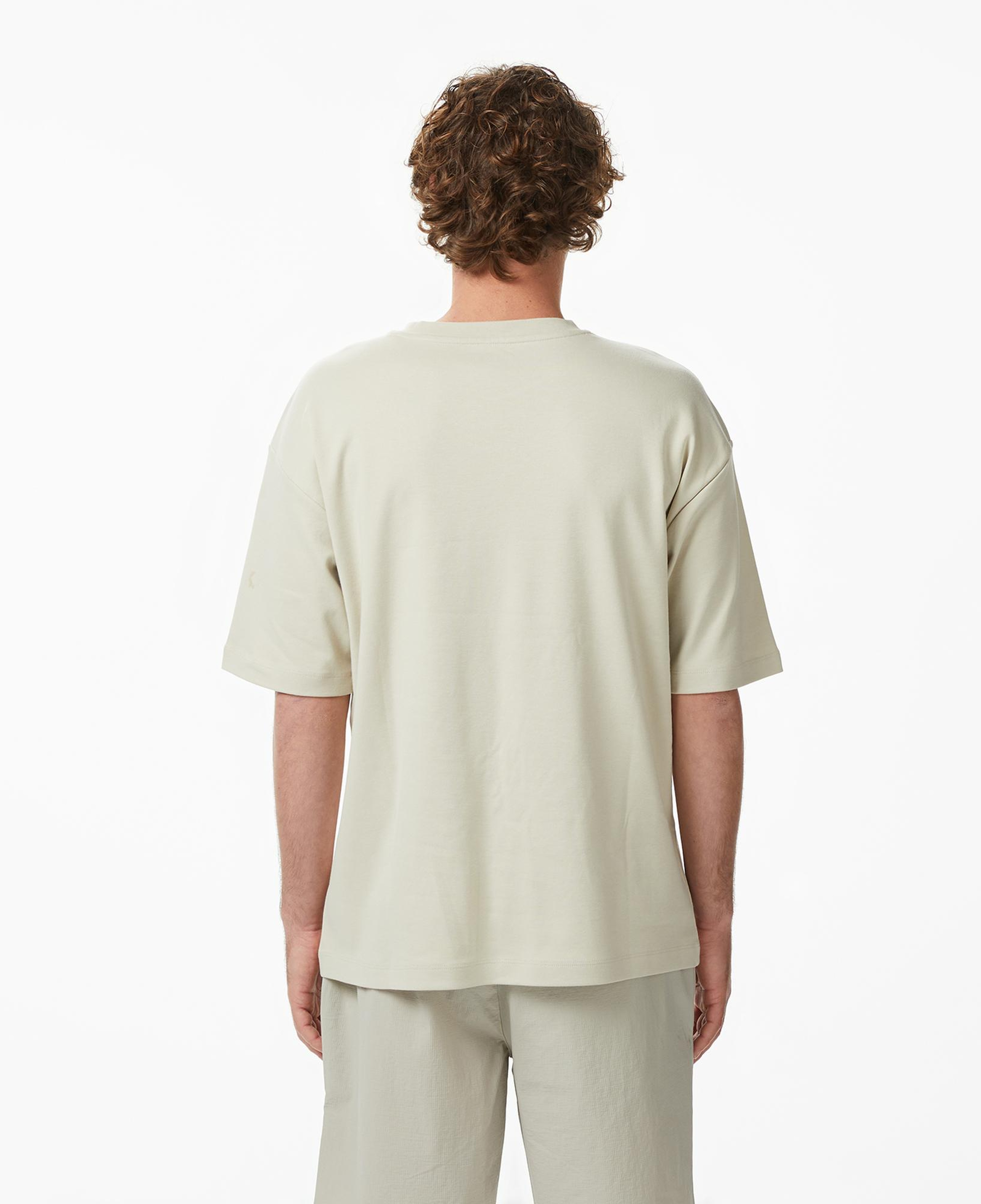 UNITED4 Regular Fit Erkek Krem T-Shirt