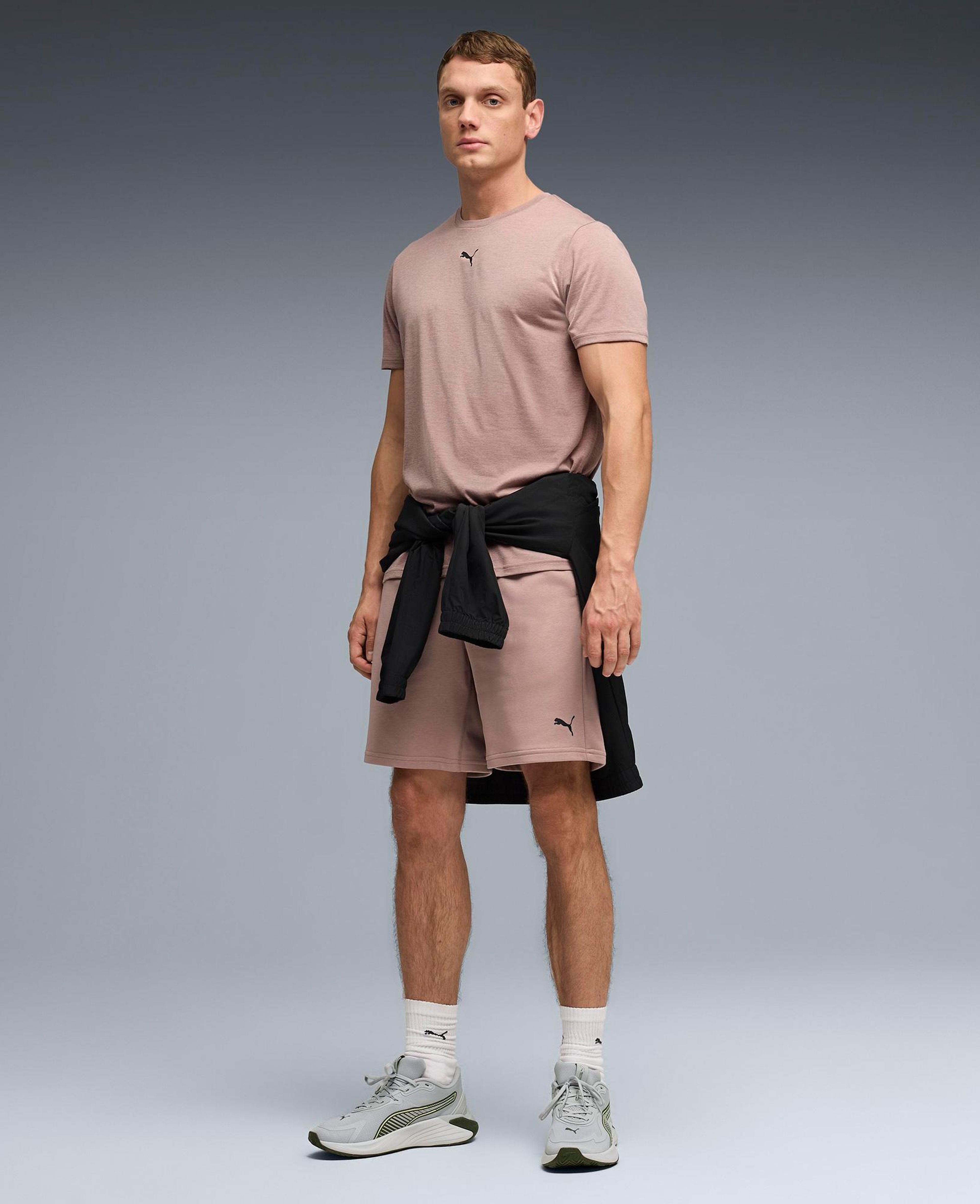 Puma Essentials Heather Cat Erkek Krem Antrenman T-Shirt