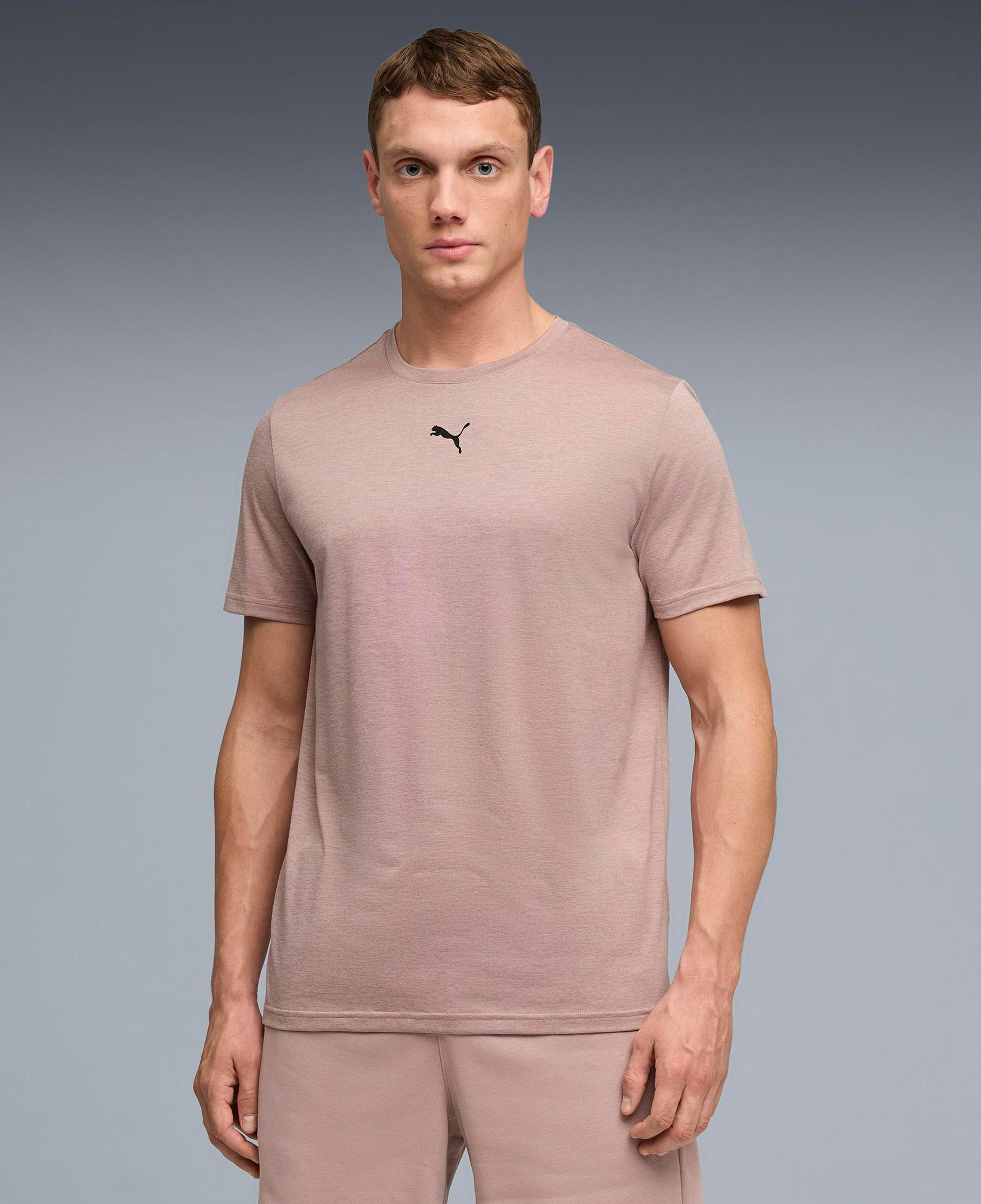 Puma Essentials Heather Cat Erkek Krem Antrenman T-Shirt