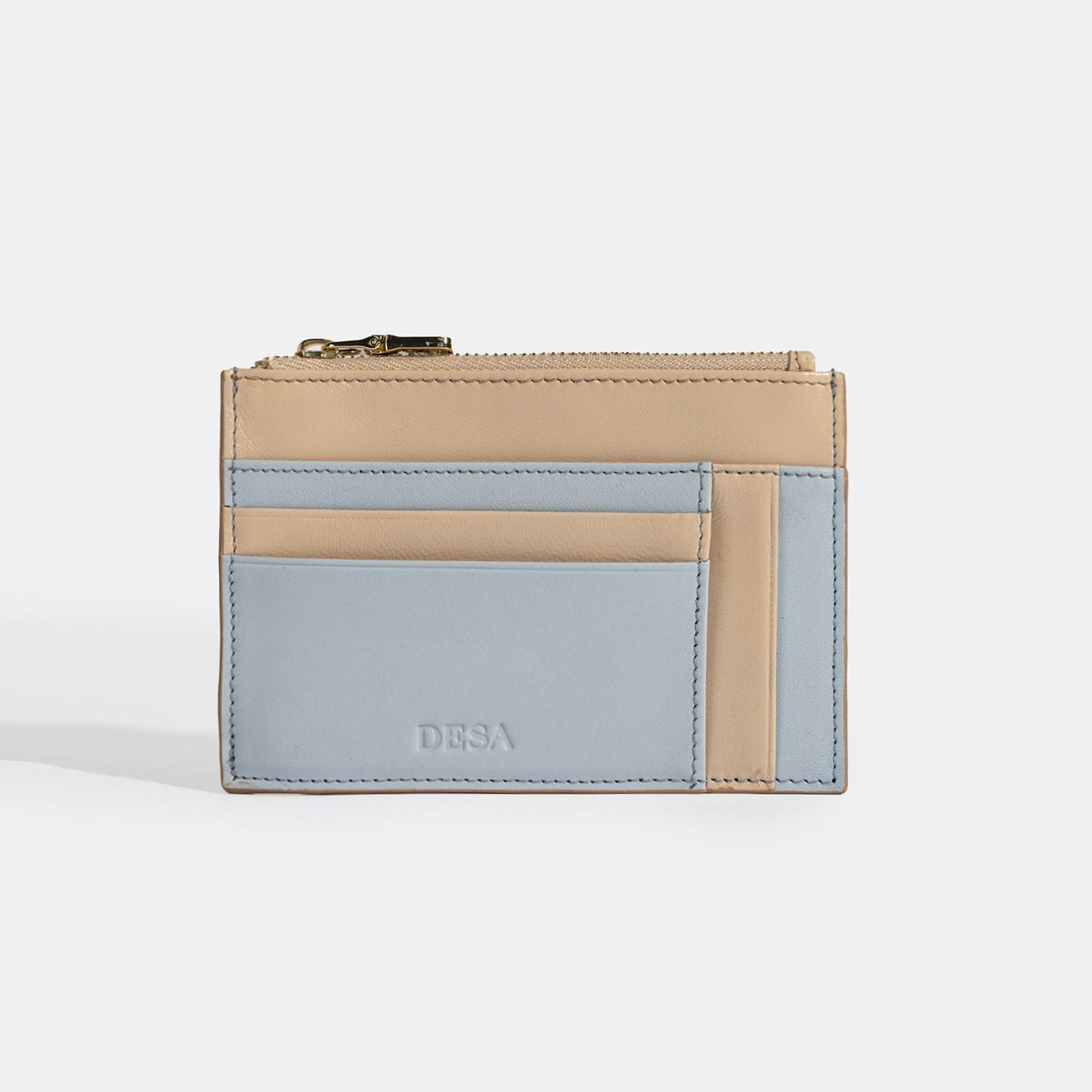 Kadın Mavi Deri Cüzdan