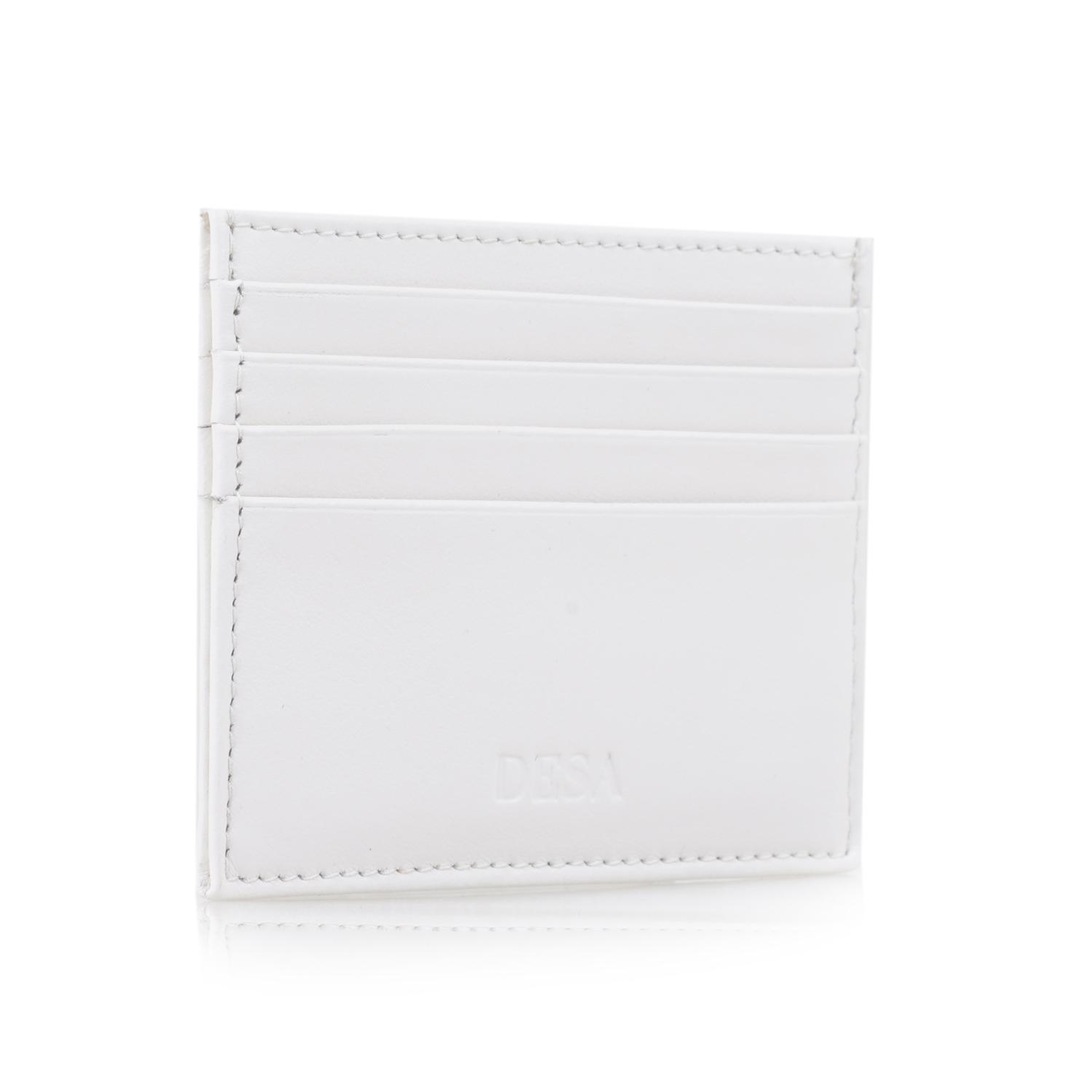 Beyaz Kadın Deri Kartlık