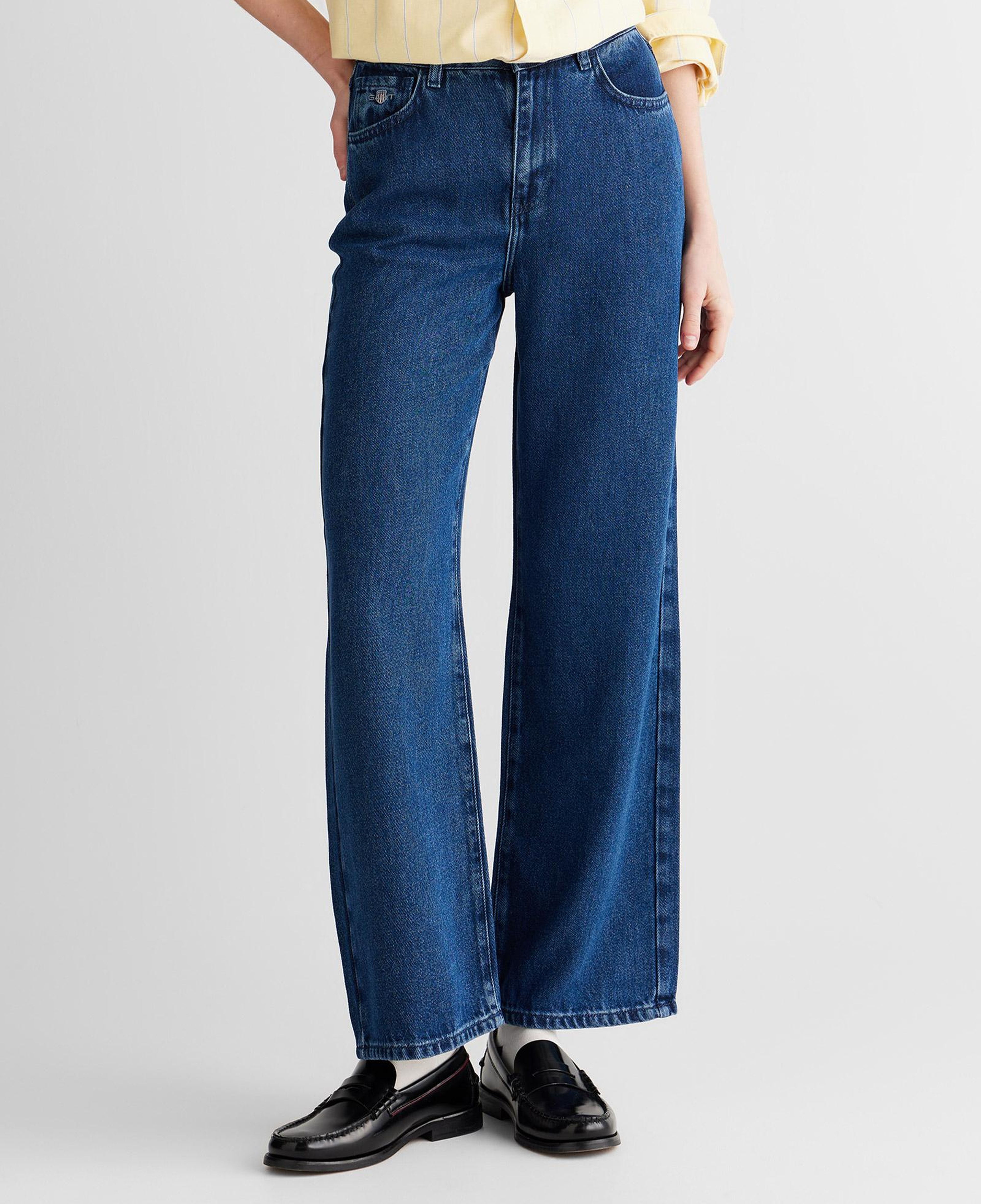 GANT Kadın Mavi Regular Fit Pantolon