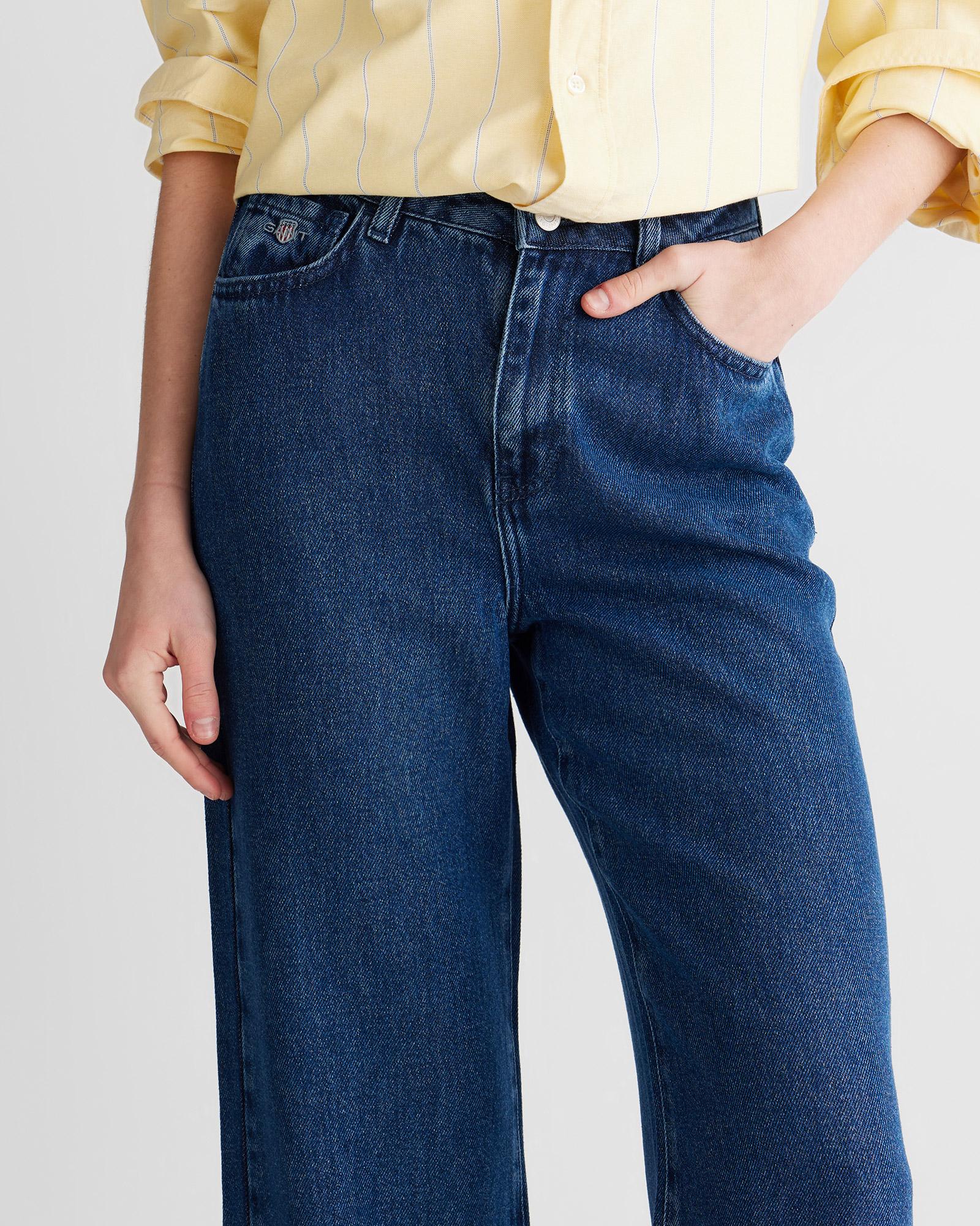 GANT Kadın Mavi Regular Fit  Pantolon