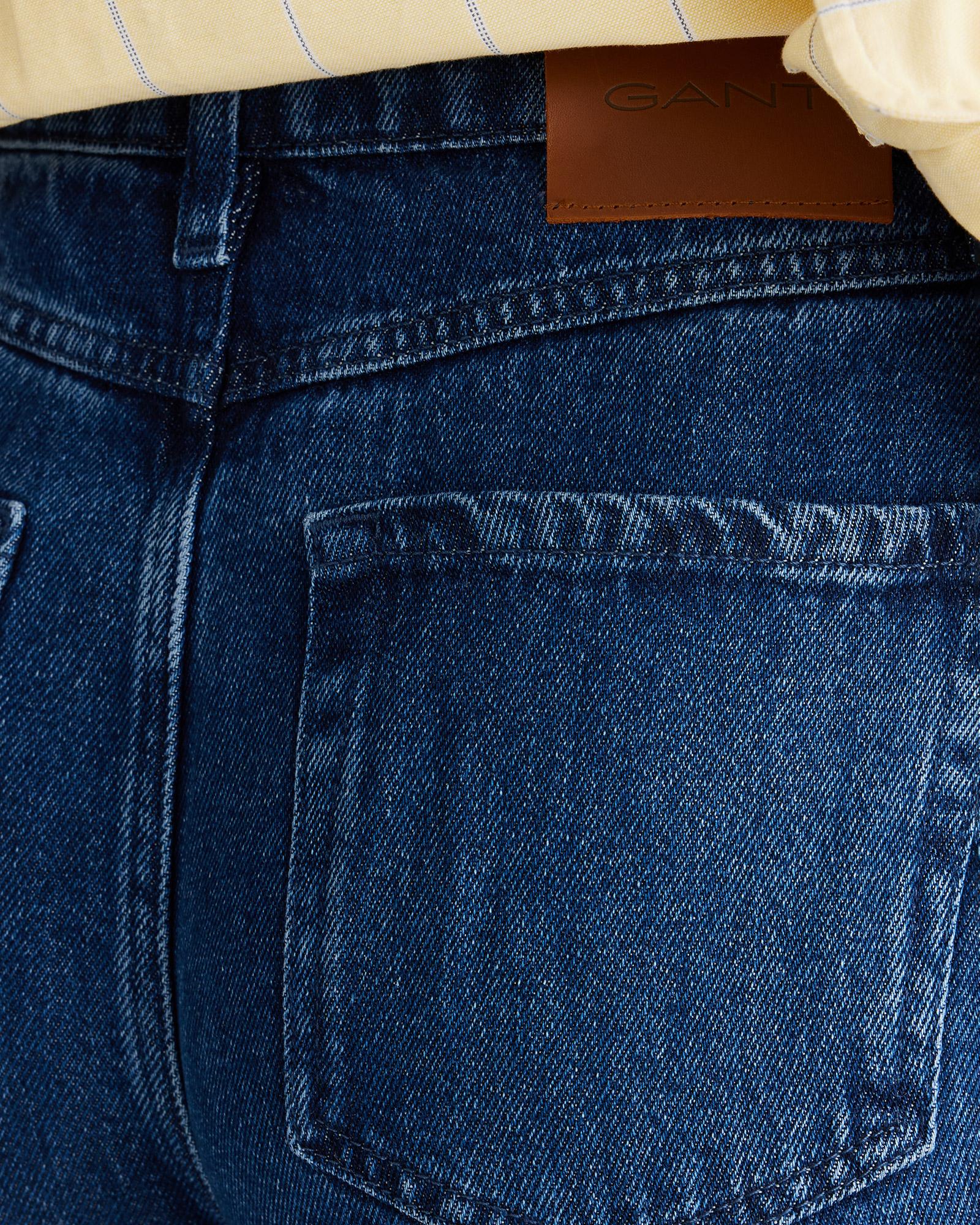 GANT Kadın Mavi Regular Fit  Pantolon