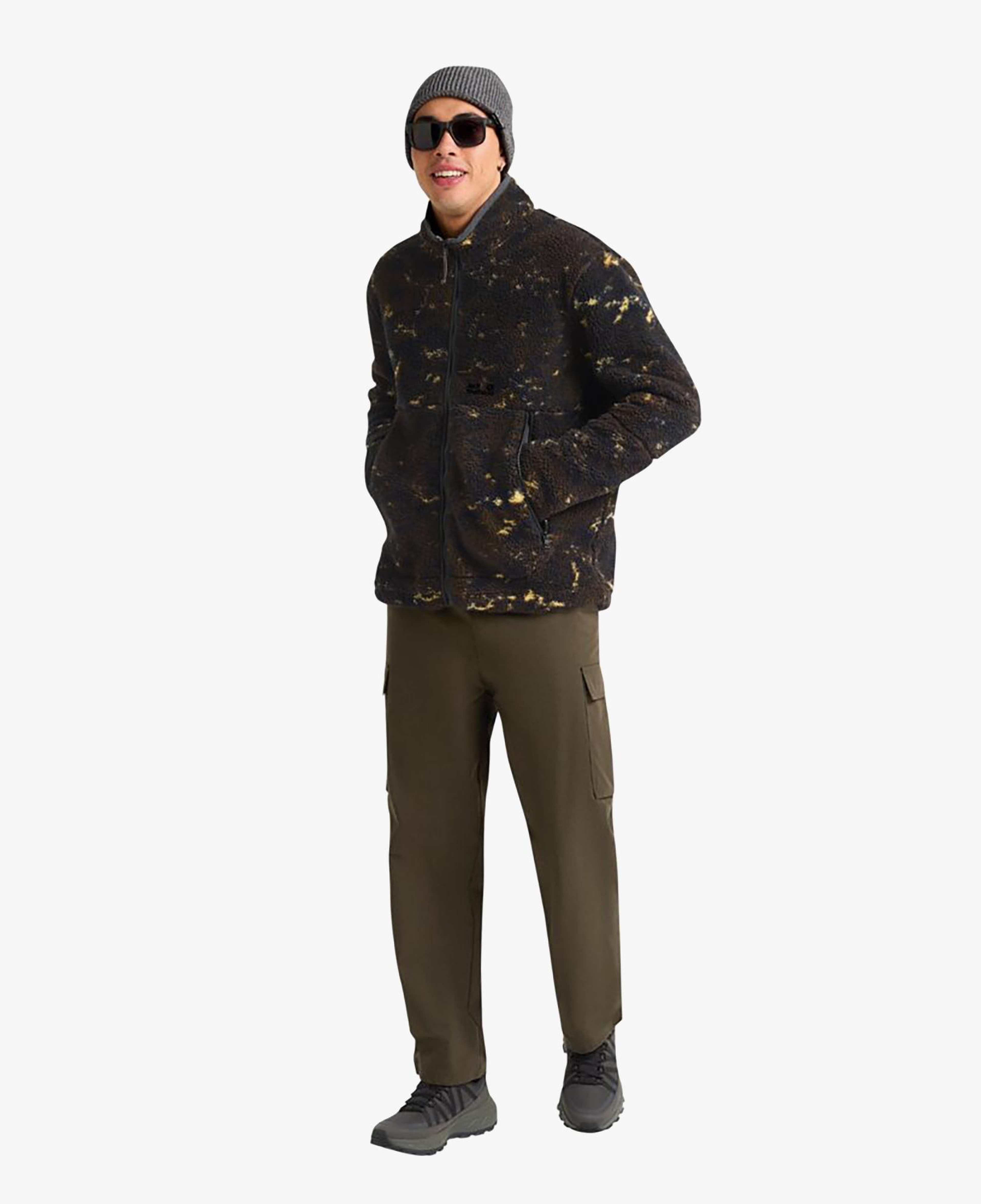 Jack Wolfskin Stone Lite Aop Erkek Kahverengi Outdoor Ceket