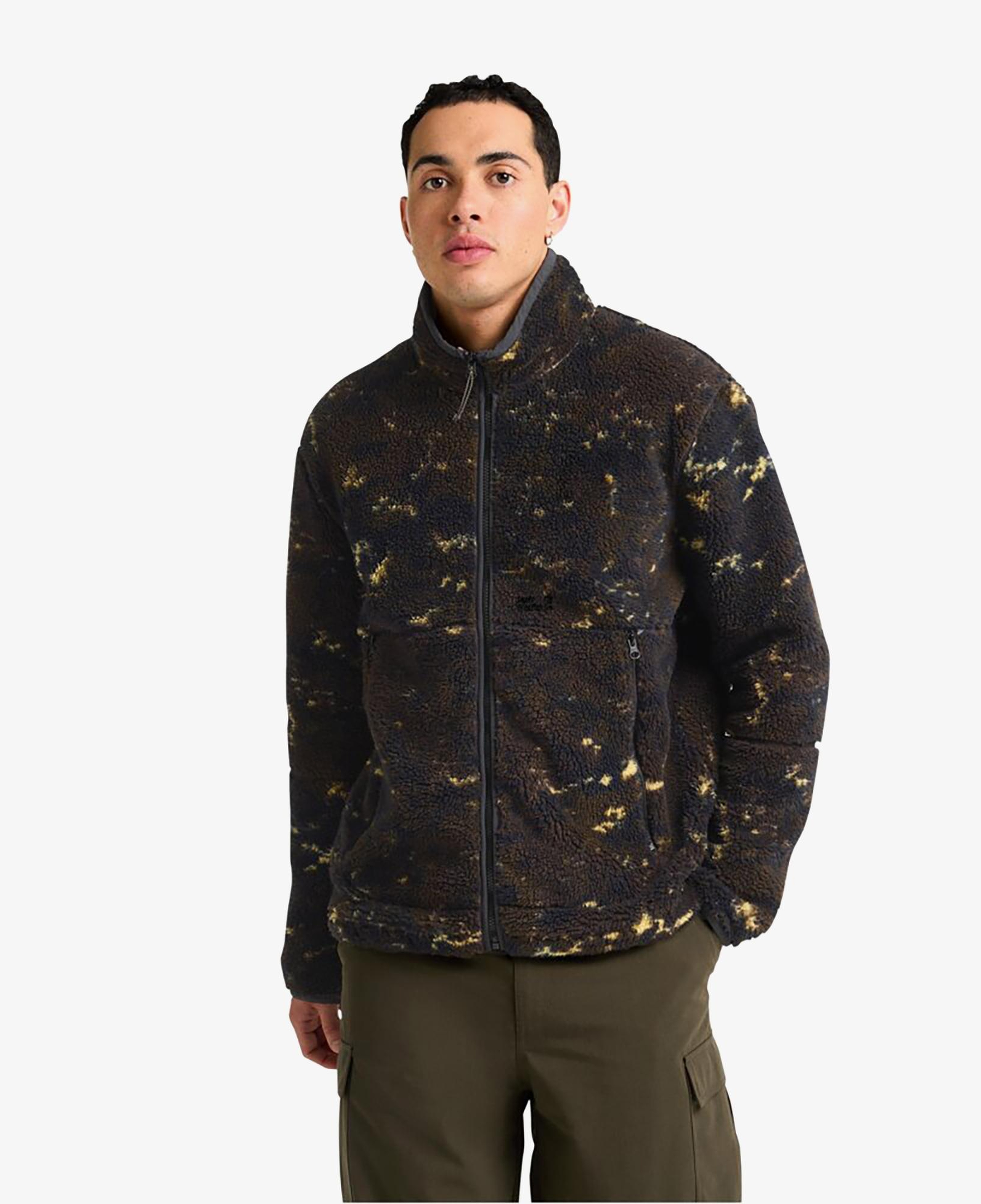 Jack Wolfskin Stone Lite Aop Erkek Kahverengi Outdoor Ceket