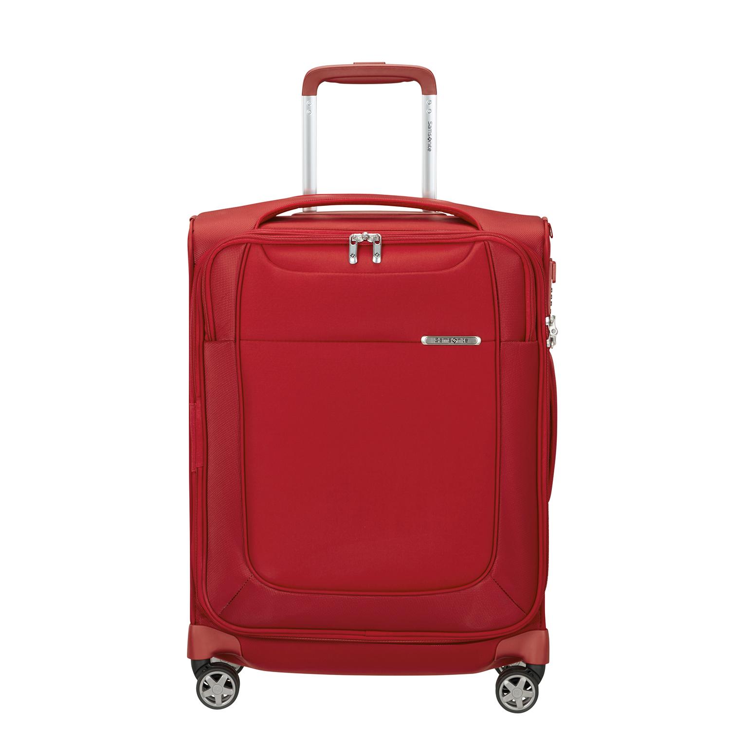 Samsonite Kırmızı D'lite - 4 Tekerlekli Körüklü Kabin Boy Valiz 55cm