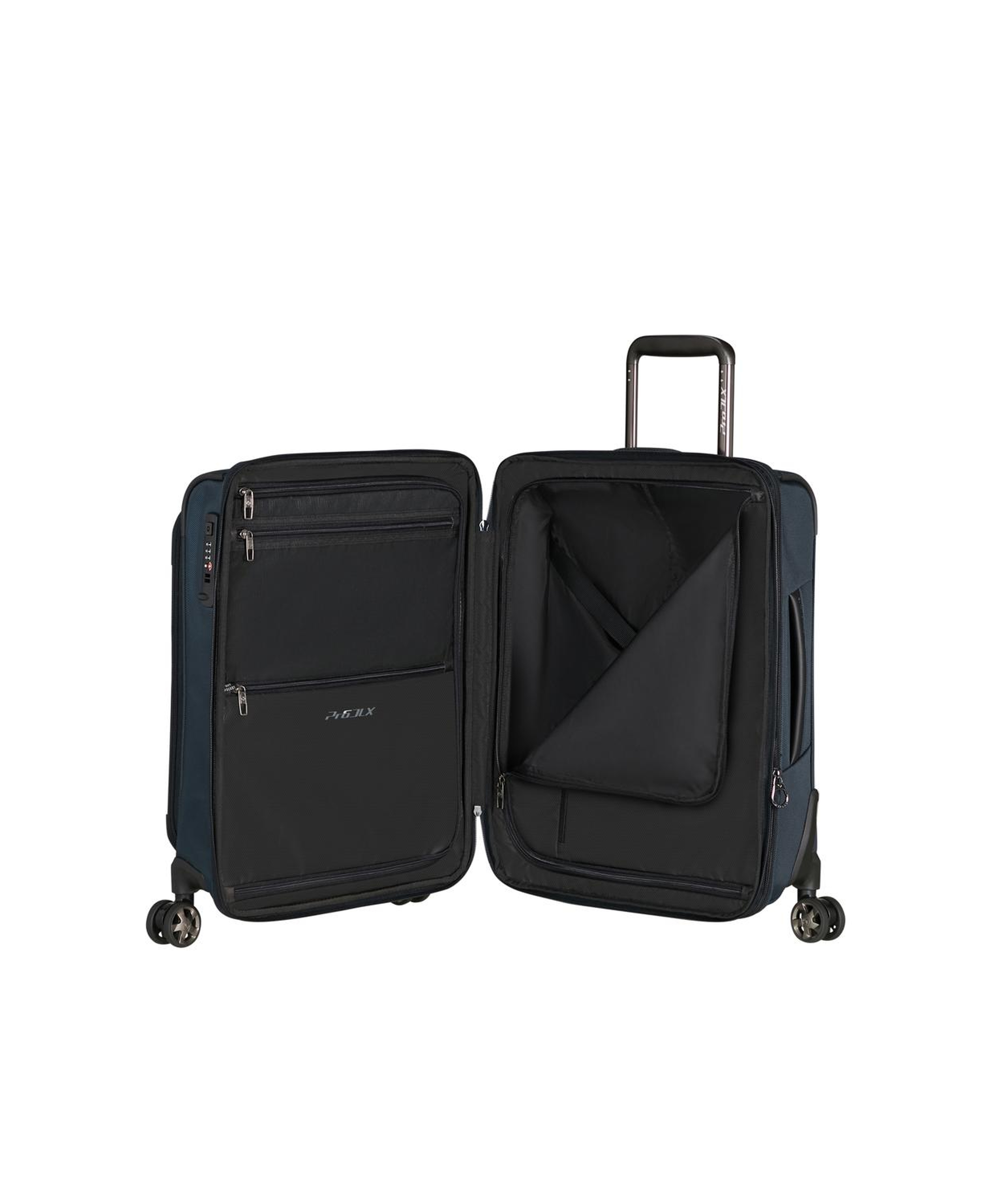 Samsonite Lacivert Pro-Dlx-6 Spinner - Körüklü 4 Tekerlekli Kabin Boy Valiz 55 cm