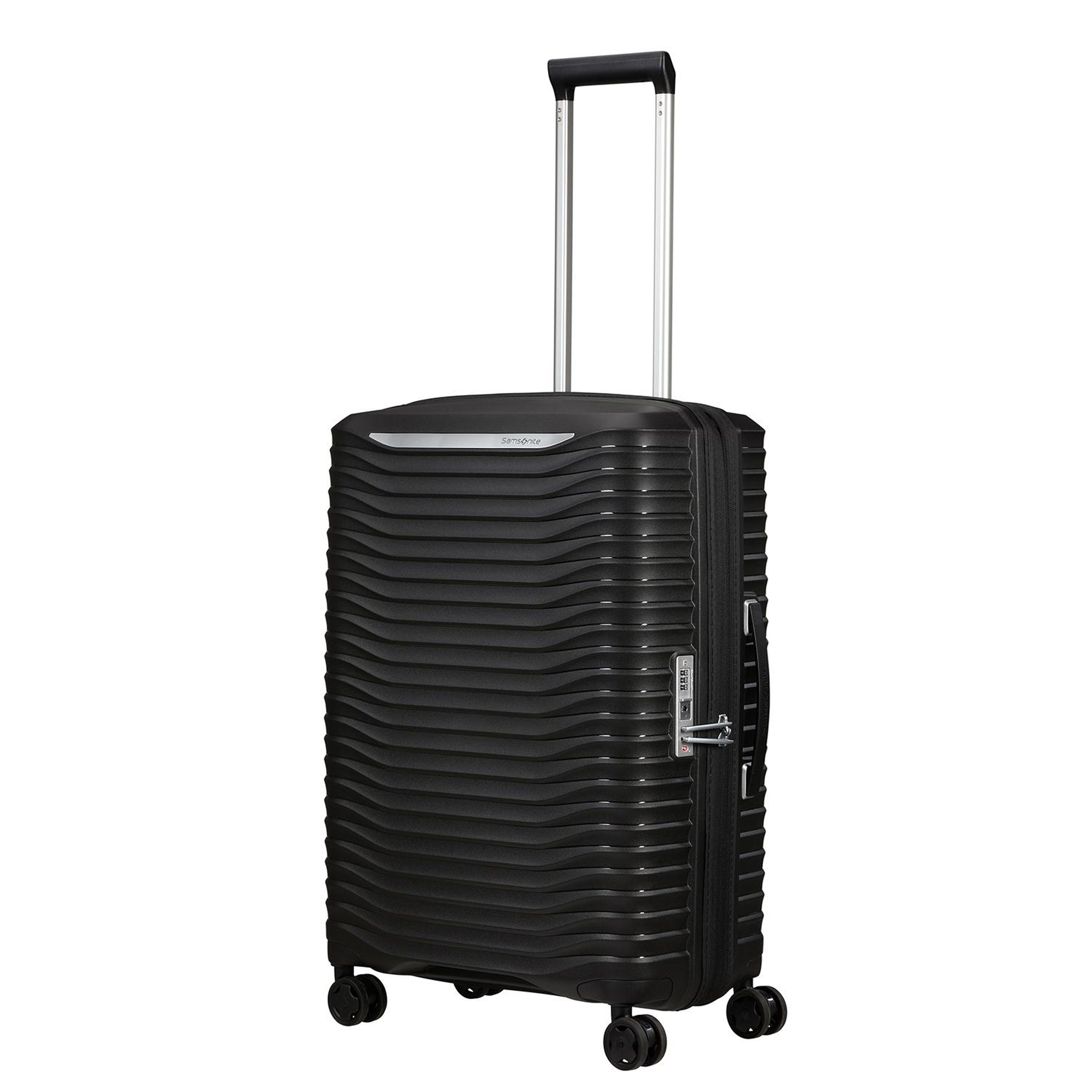 Samsonite Siyah Spinner Upscape Körüklü 4 Tekerlekli 68 cm Orta Boy Valiz