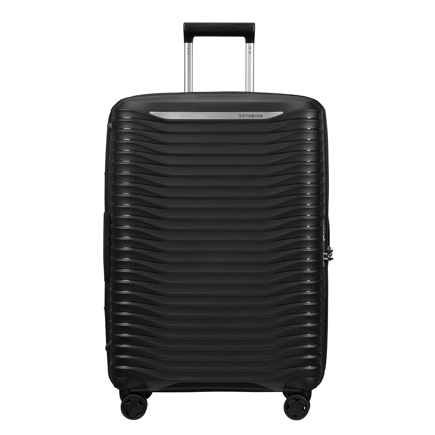 Samsonite Siyah Spinner Upscape Körüklü 4 Tekerlekli 68 cm Orta Boy Valiz