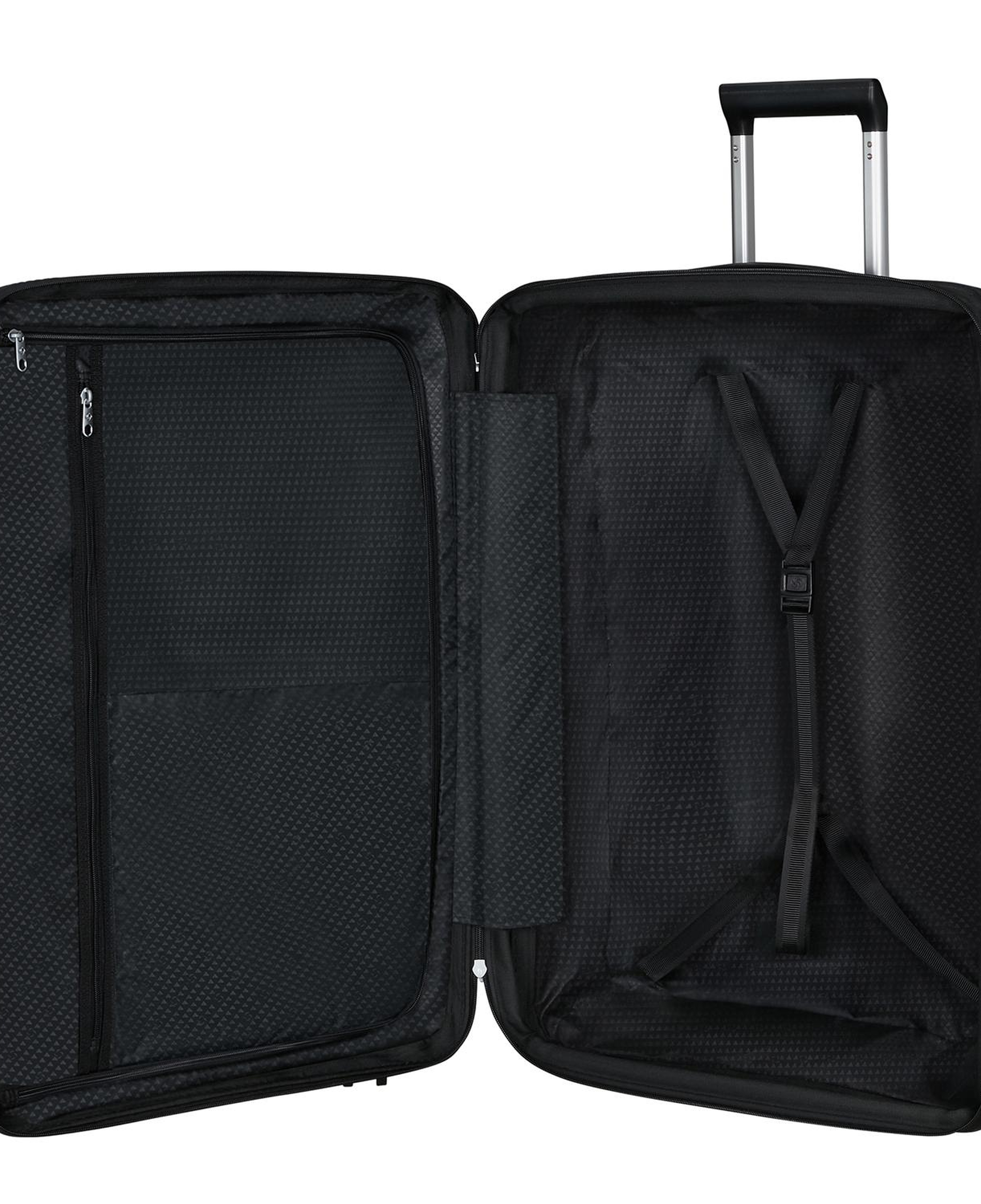Samsonite Siyah Spinner Upscape Körüklü 4 Tekerlekli 68 cm Orta Boy Valiz