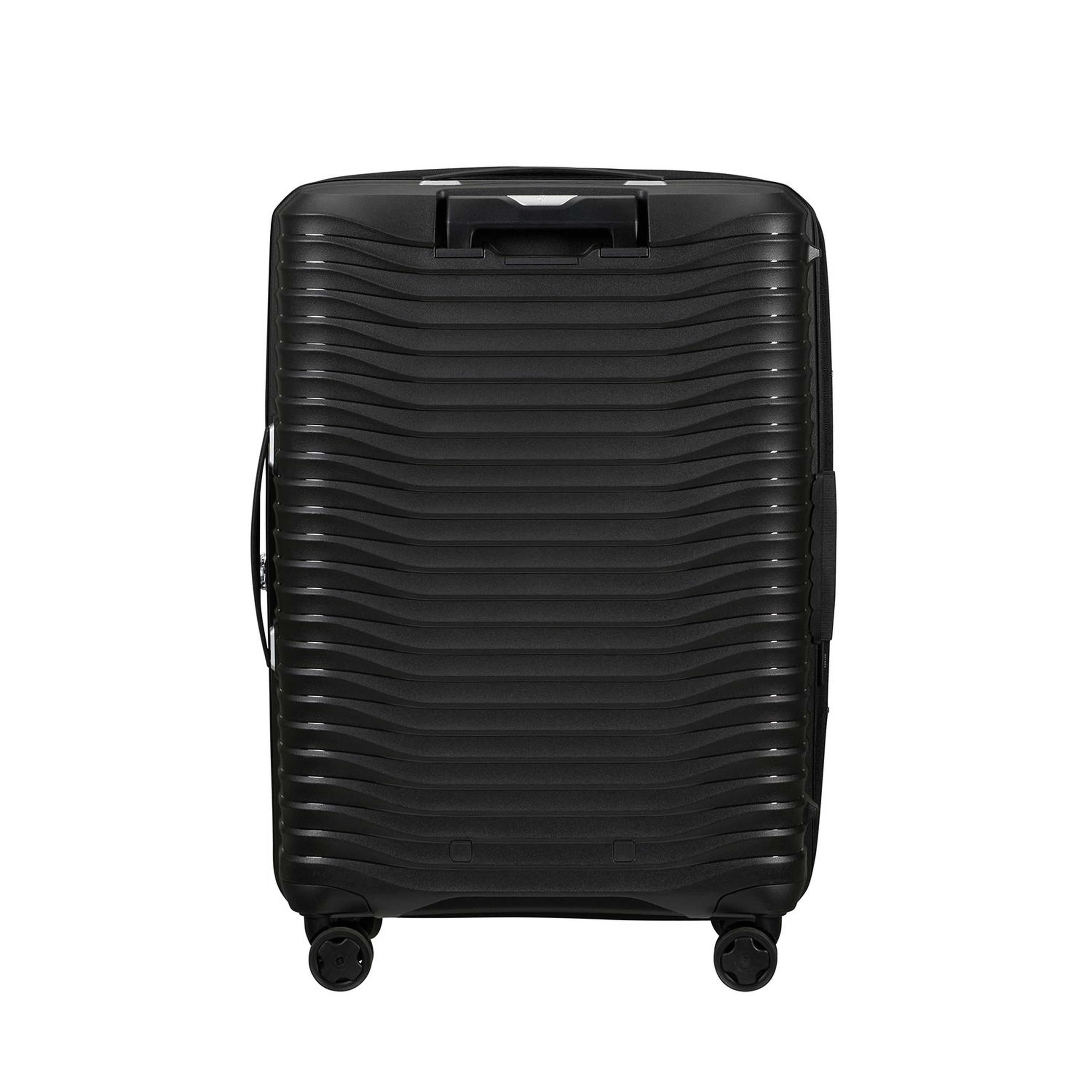 Samsonite Siyah Spinner Upscape Körüklü 4 Tekerlekli 68 cm Orta Boy Valiz