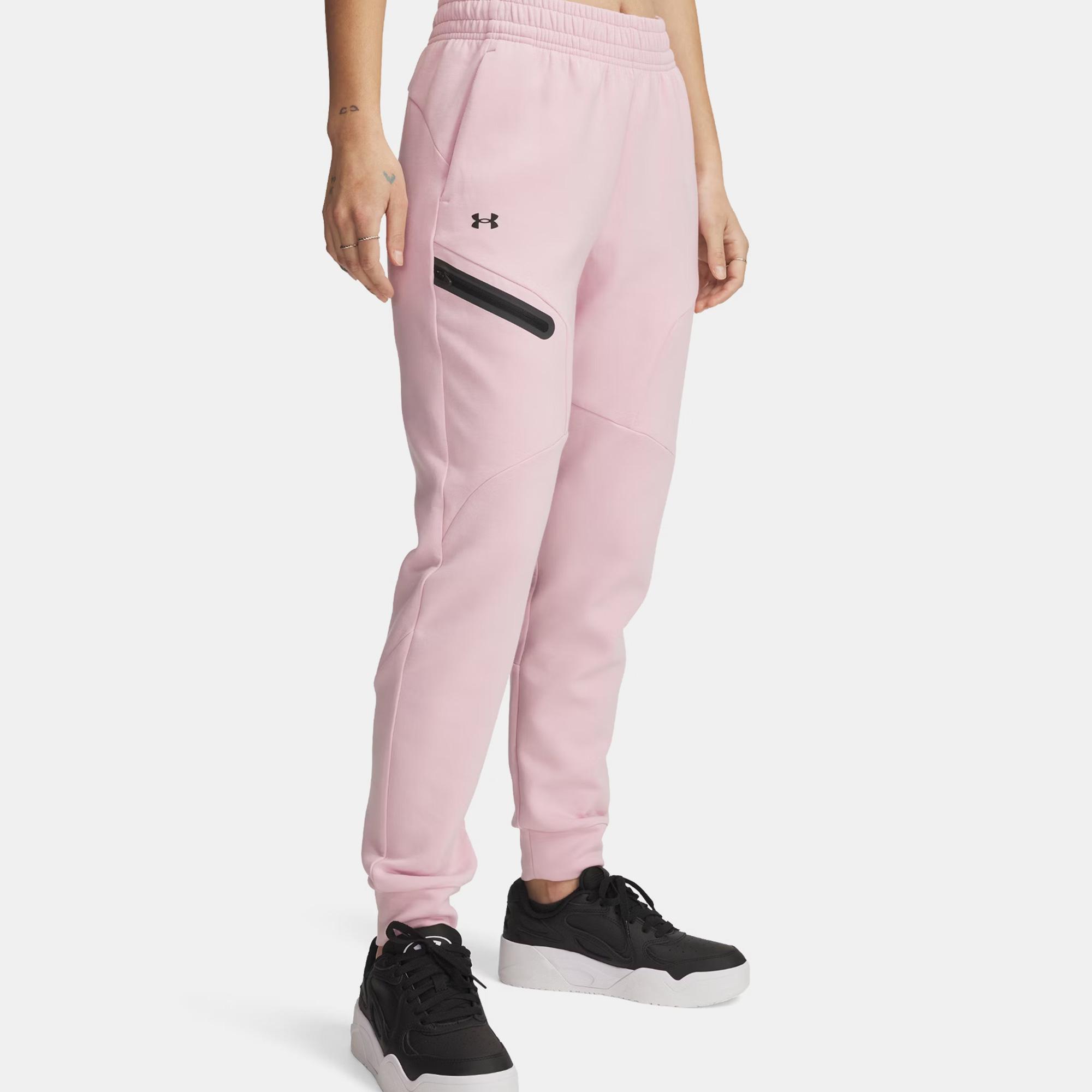 Under Armour Unstoppable Fleece Kadın Pembe Eşofman Altı