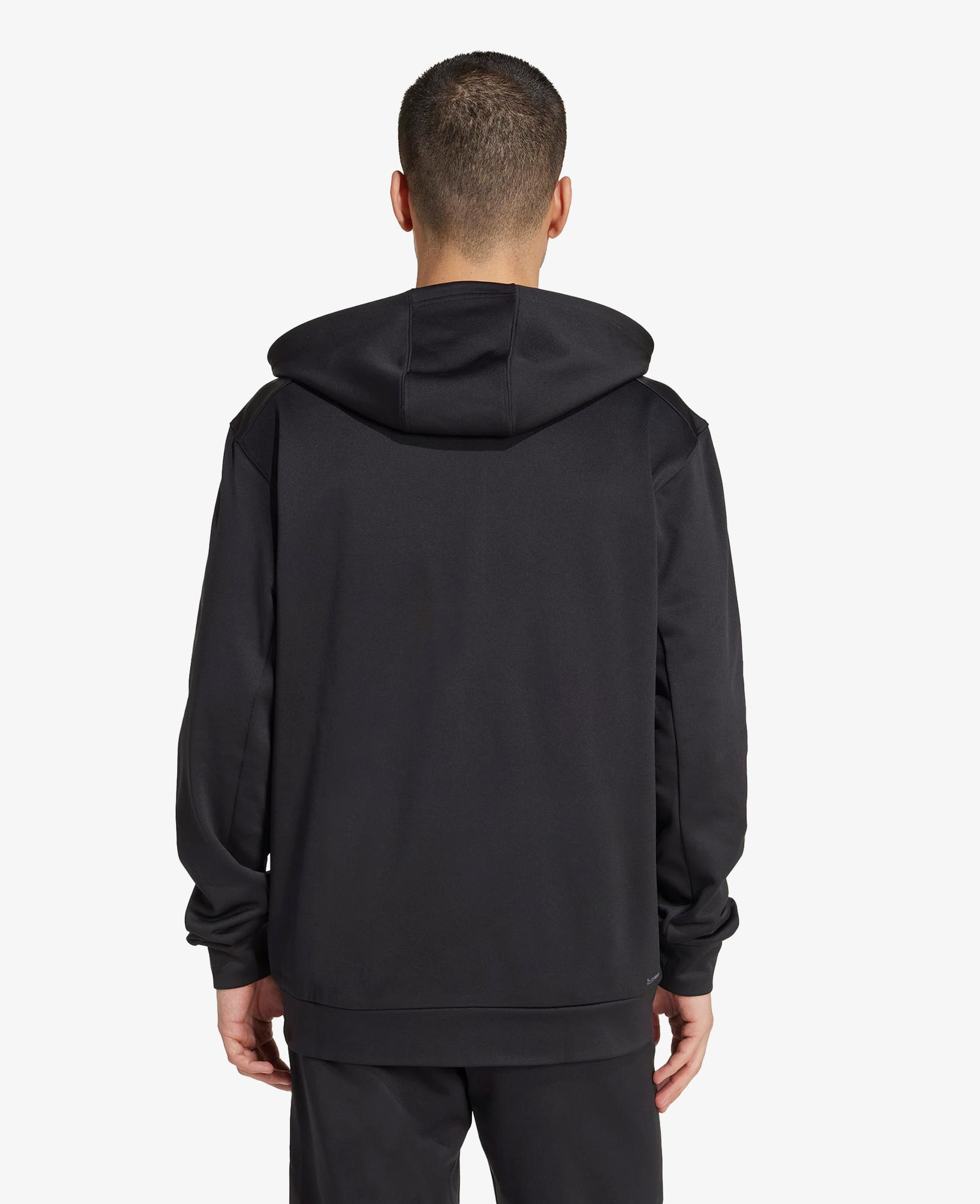 adidas Game & Go Team issue Full Zip Erkek Siyah Antrenman Eşofman Üstü