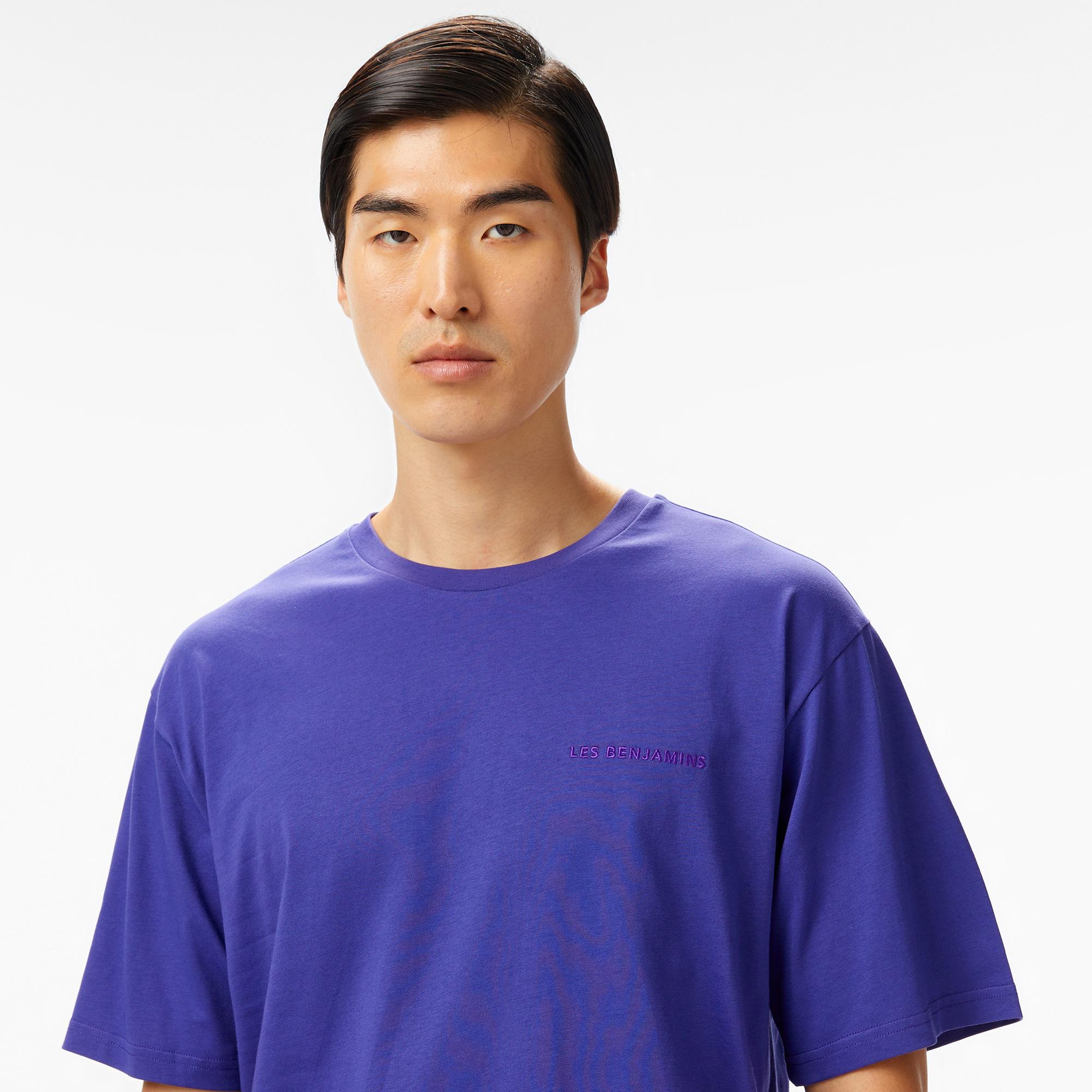 Les Benjamins Essentials Erkek Mor T-Shirt