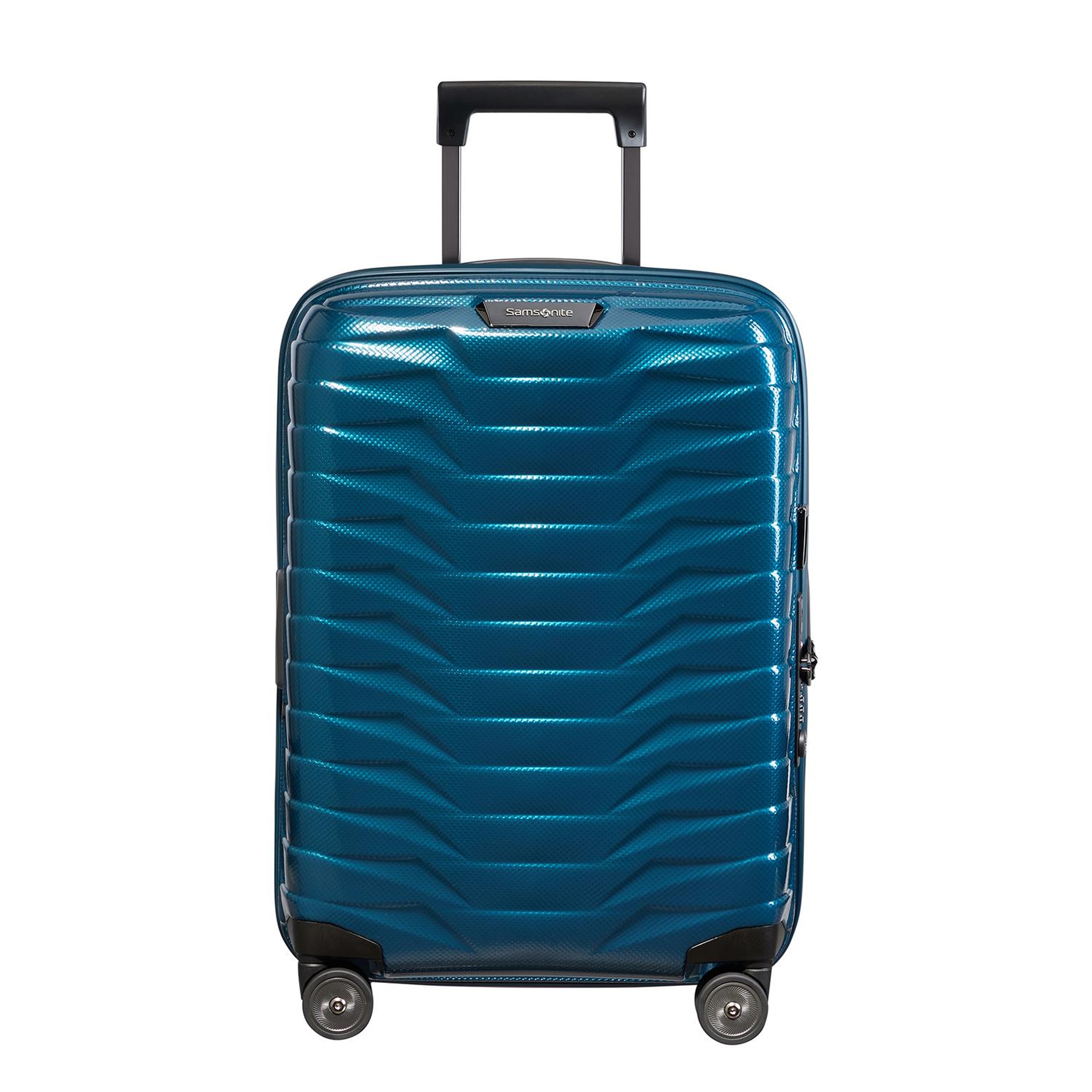 Samsonite Lacivert Proxis - Spinner 4 Tekerlekli Körüklü Kabin Boy Valiz 55cm