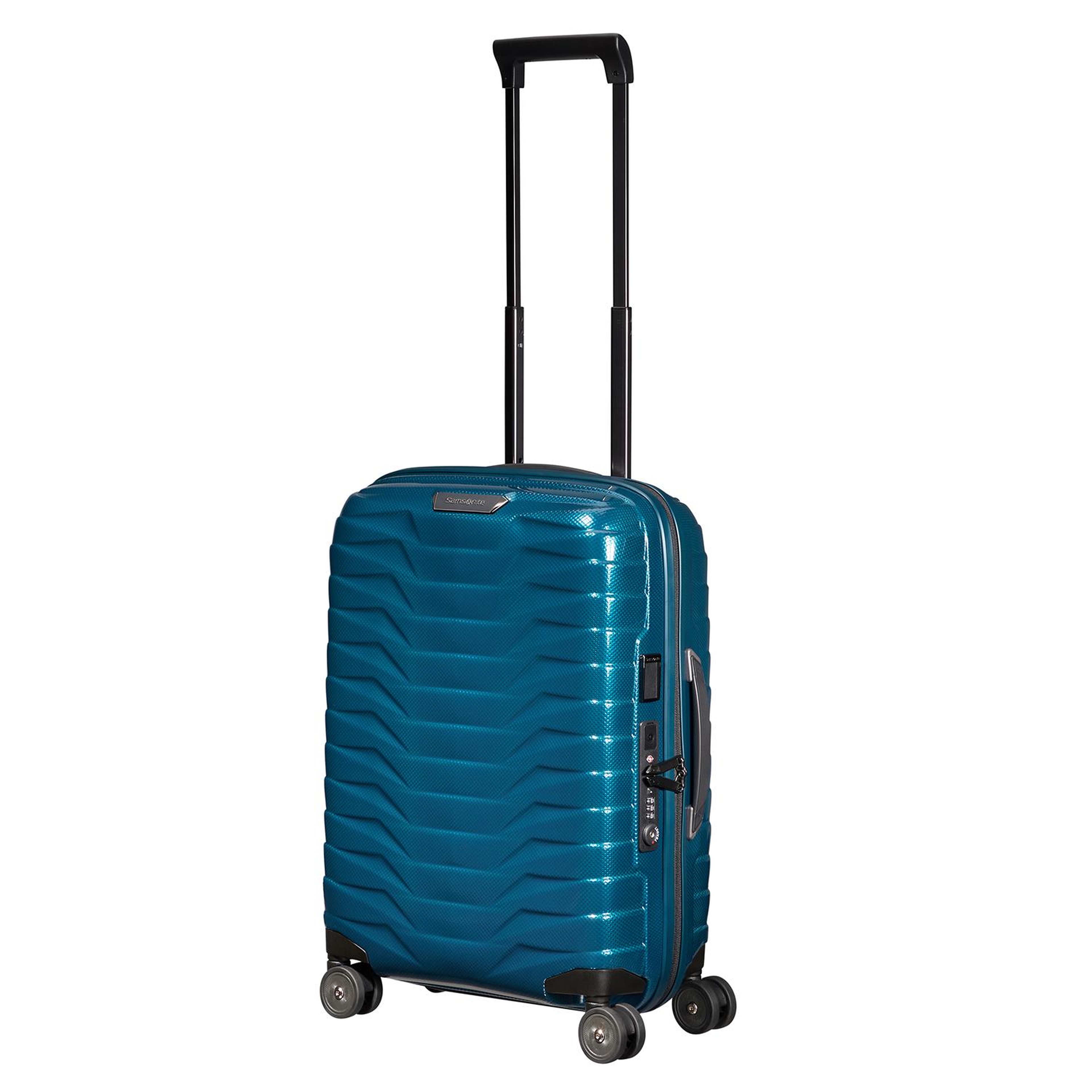 Samsonite Lacivert Proxis - Spinner 4 Tekerlekli Körüklü Kabin Boy Valiz 55cm