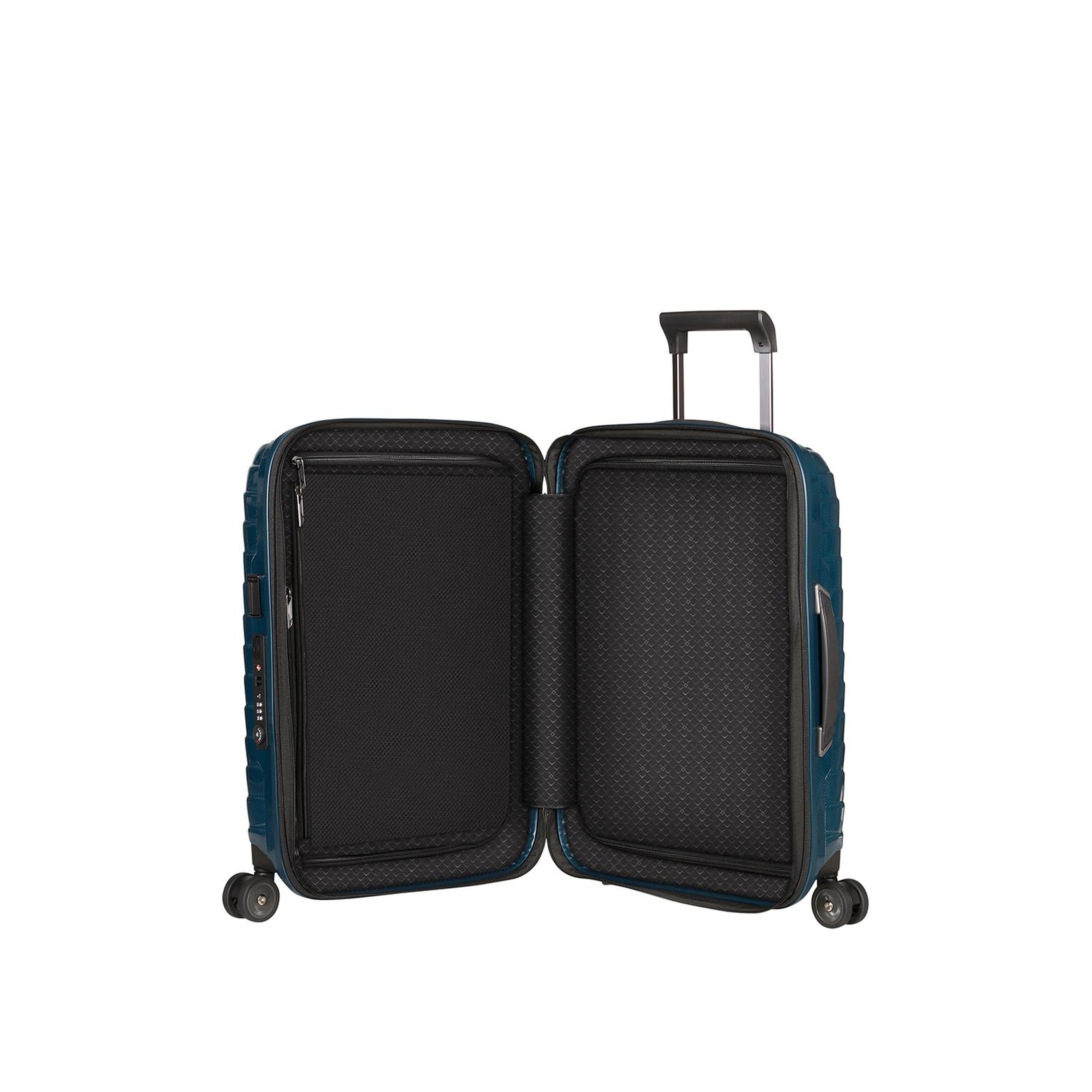 Samsonite Lacivert Proxis - Spinner 4 Tekerlekli Körüklü Kabin Boy Valiz 55cm