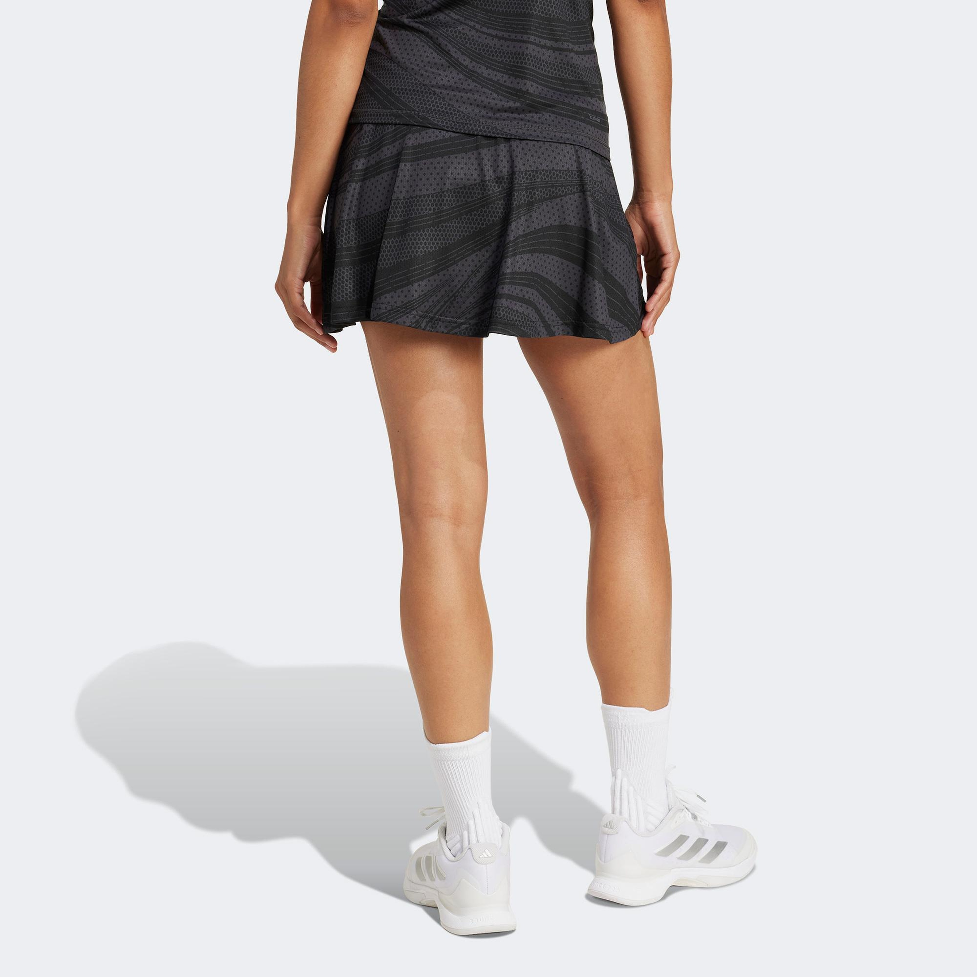 adidas Club Graphskirt Kadın Gri Tenis Eteği