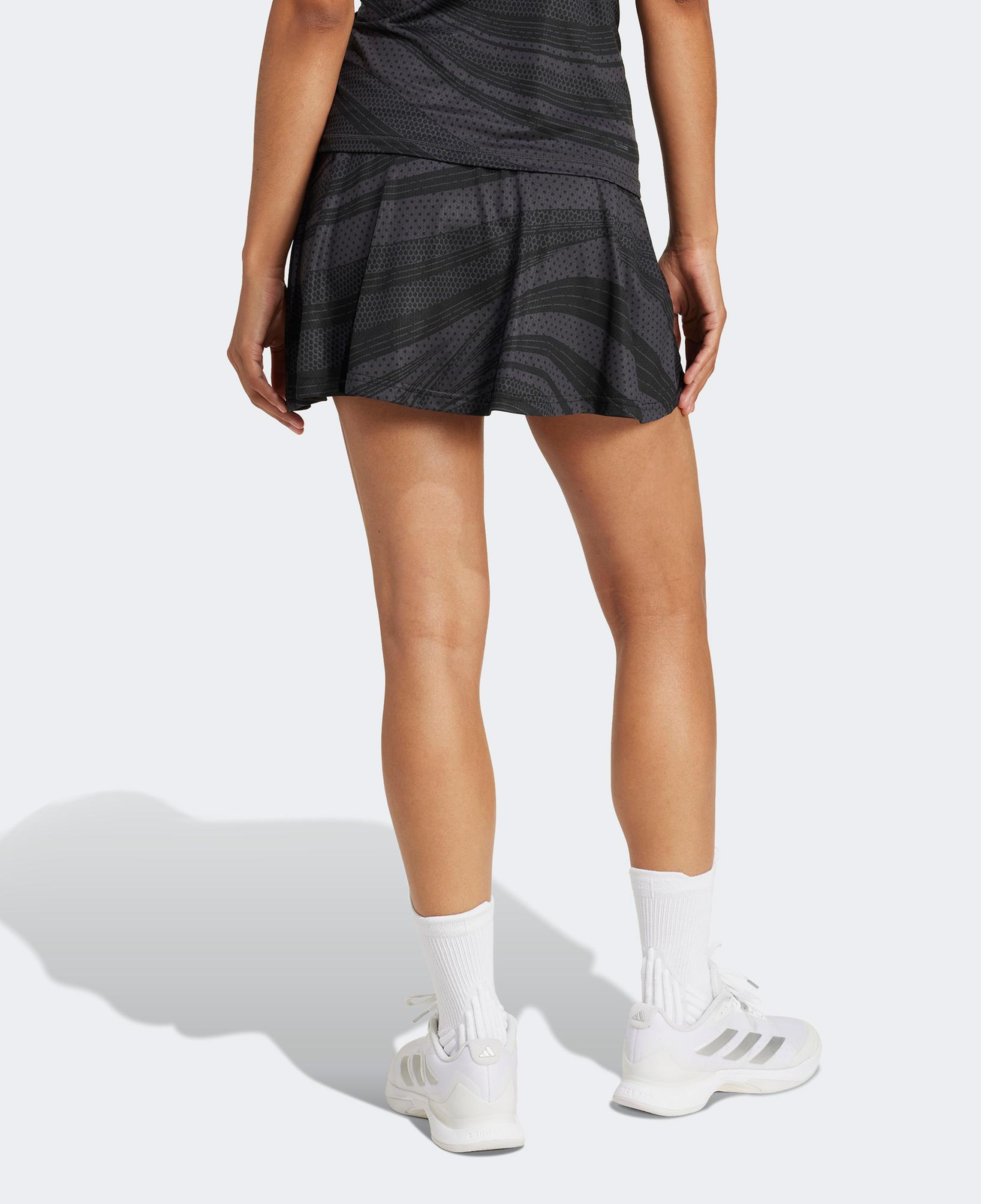 adidas Club Graphskirt Kadın Gri Tenis Eteği