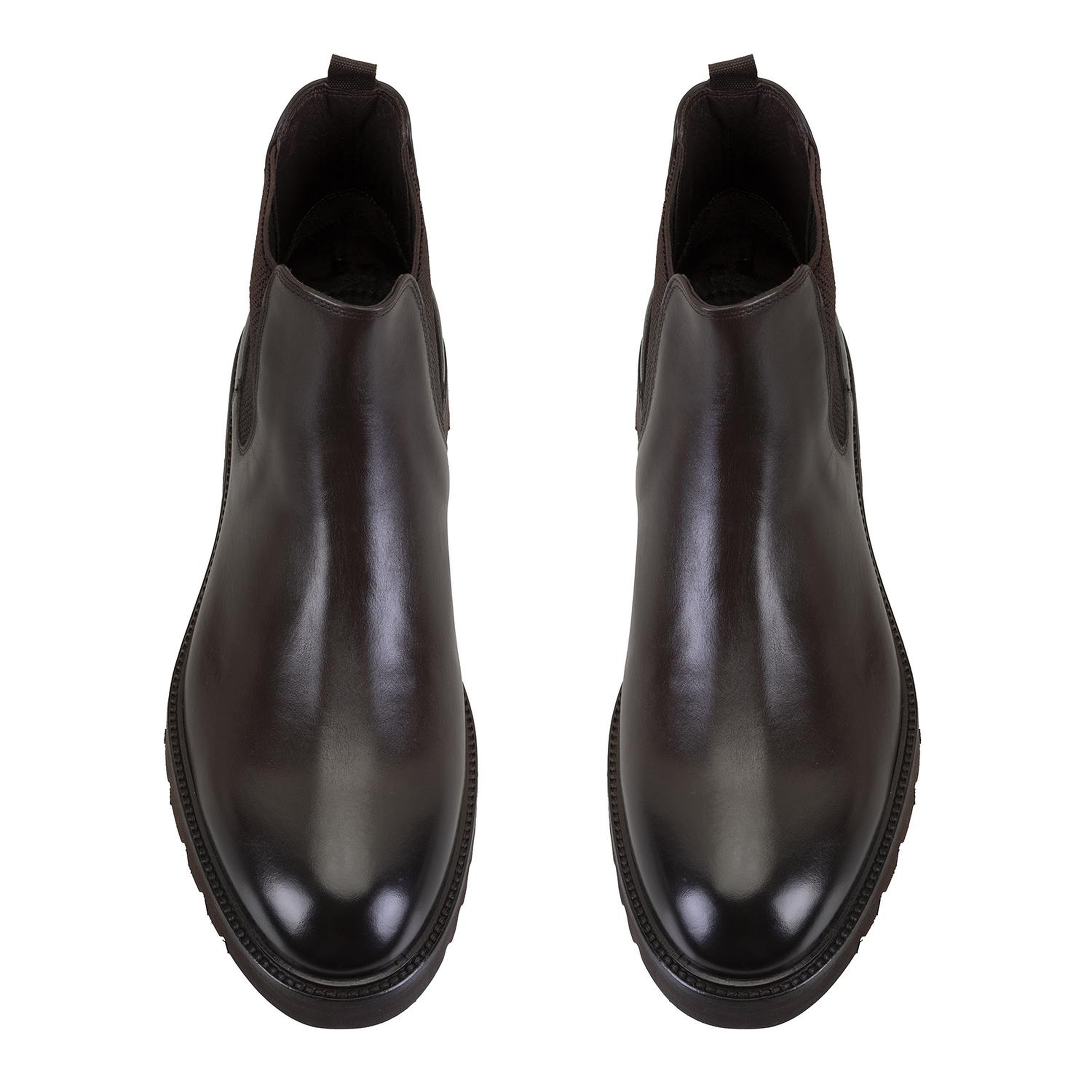 Gaven Kahve Erkek Lastikli Deri Chelsea Bot